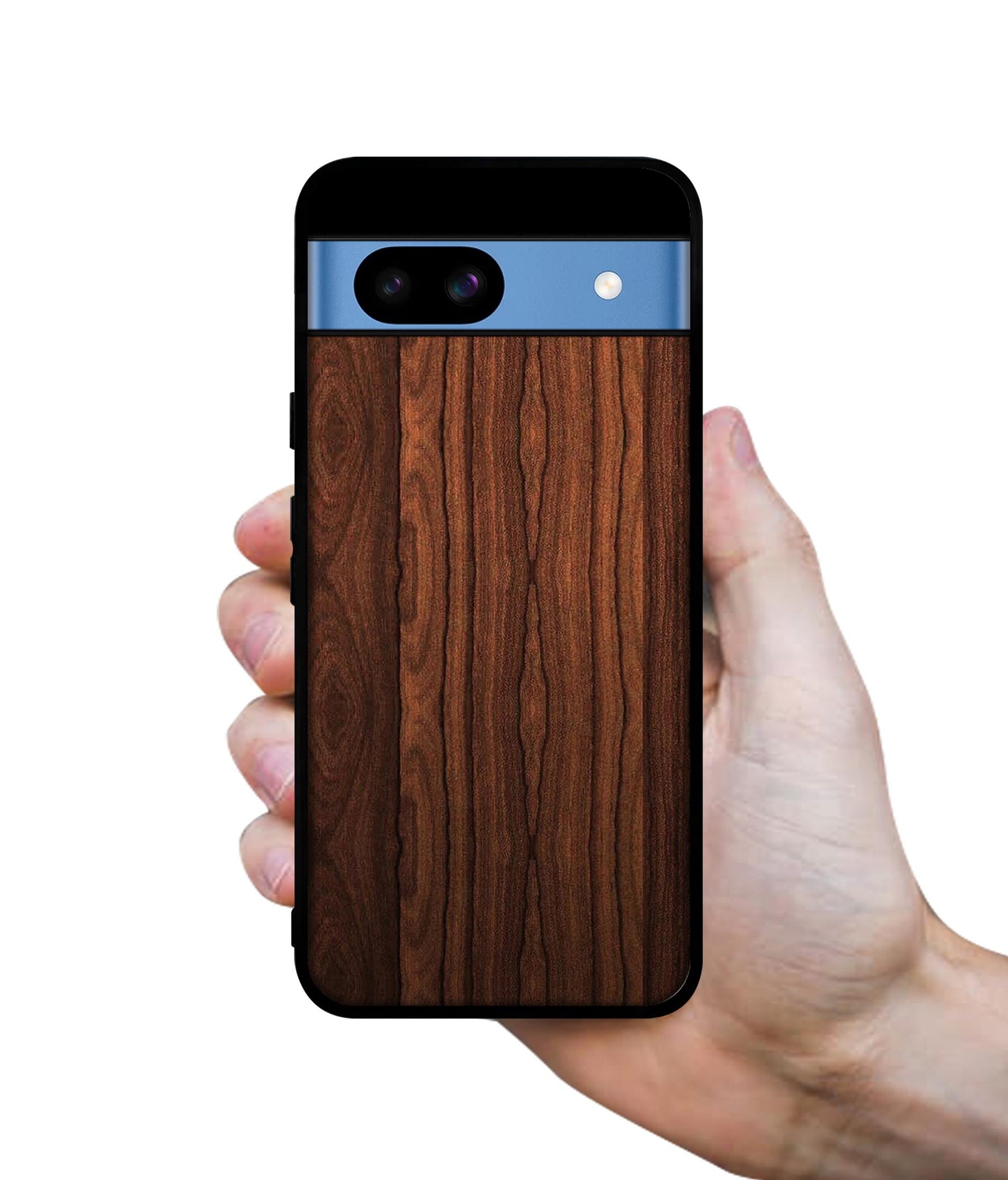 Brown Wooden Texture Designer 2D Printed Back Case Cover for Google Pixel 8a 5G