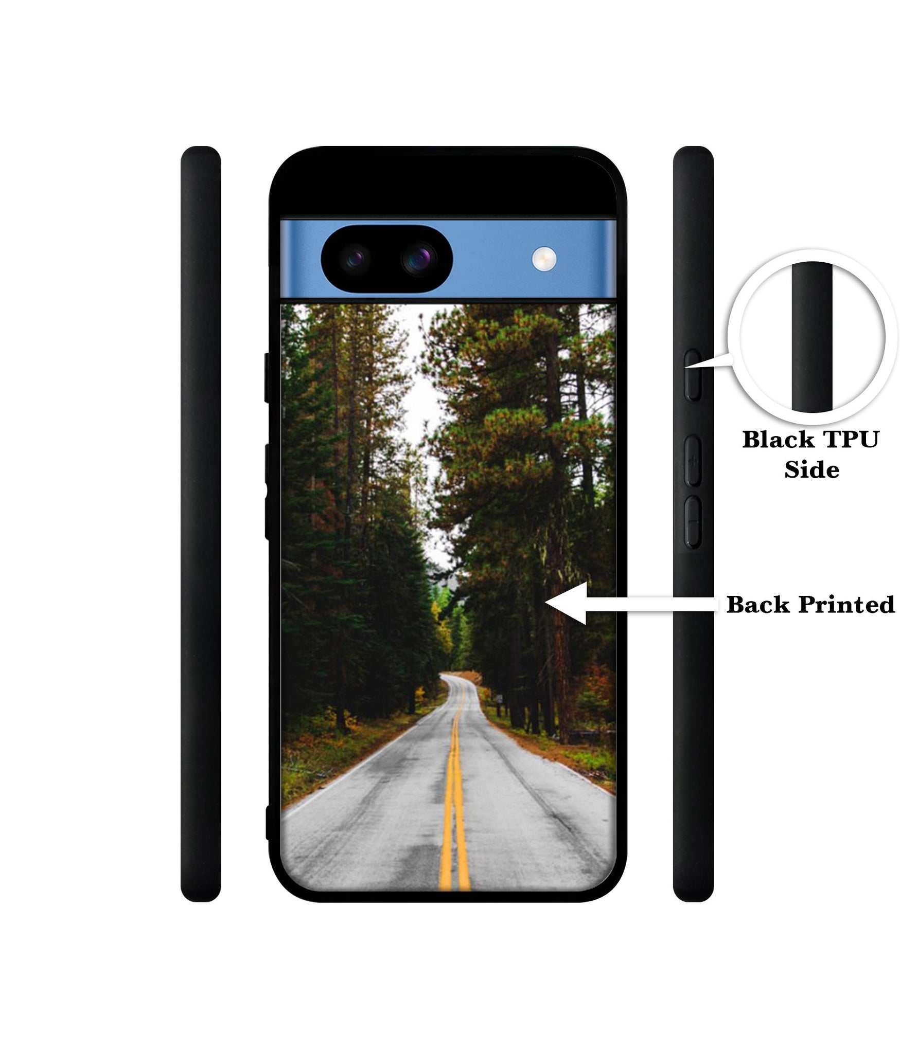 Road Photo Designer 2D Printed Back Case Cover for Google Pixel 8a 5G
