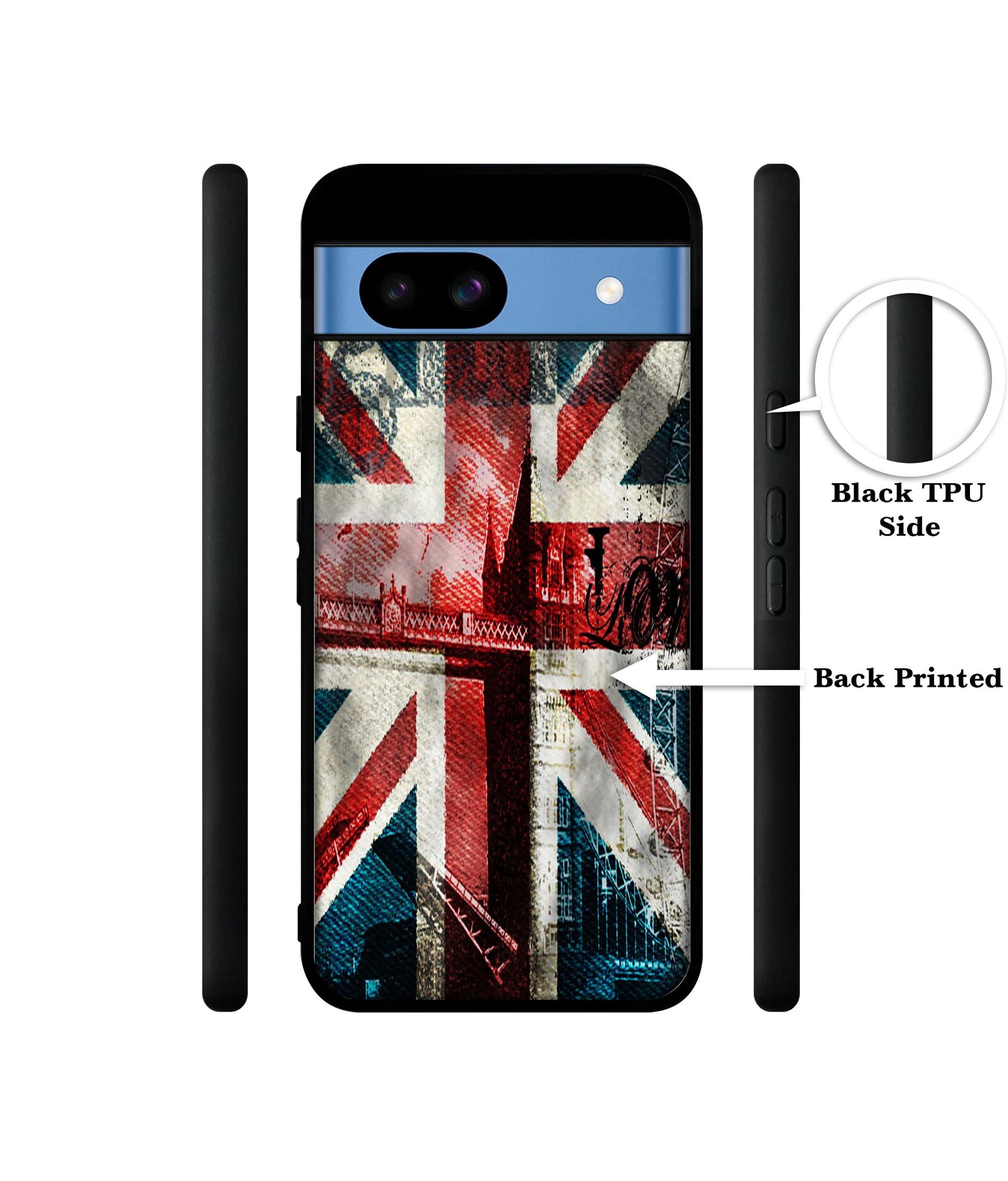 London Flag wallpaper Designer 2D Printed Back Case Cover for Google Pixel 8a 5G