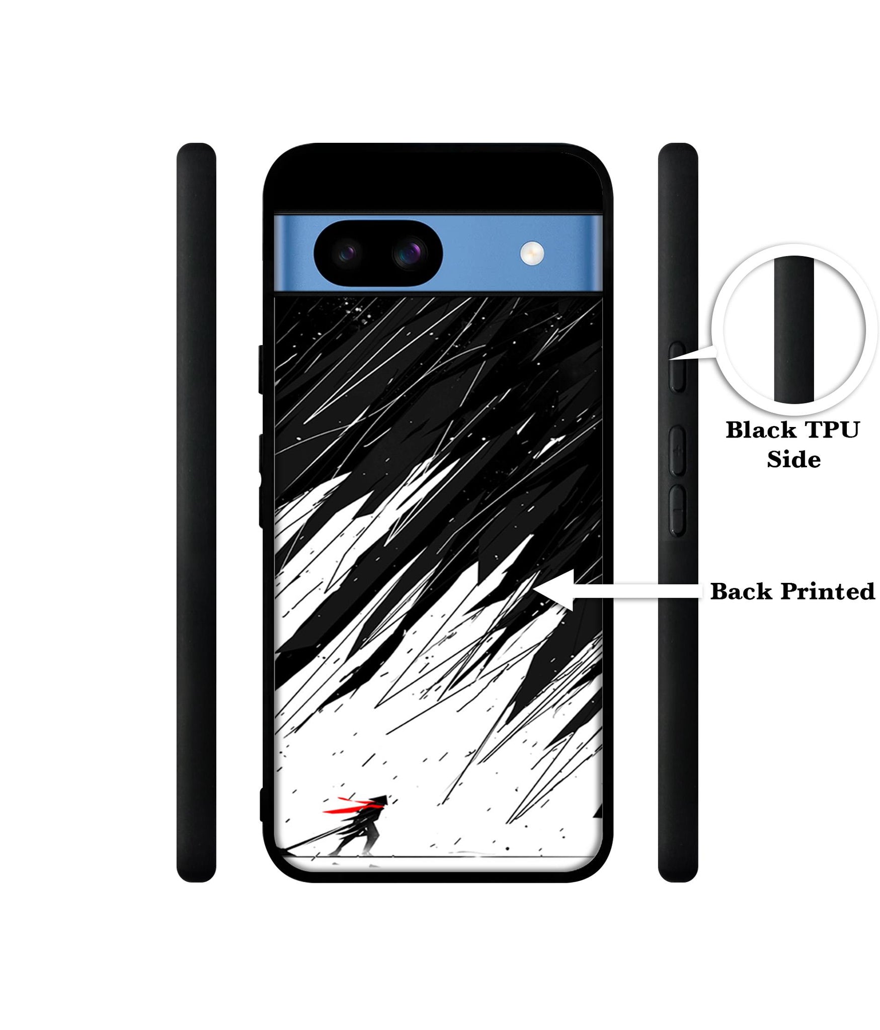Geometric Strom Designer 2D Printed Back Case Cover for Google Pixel 8a 5G