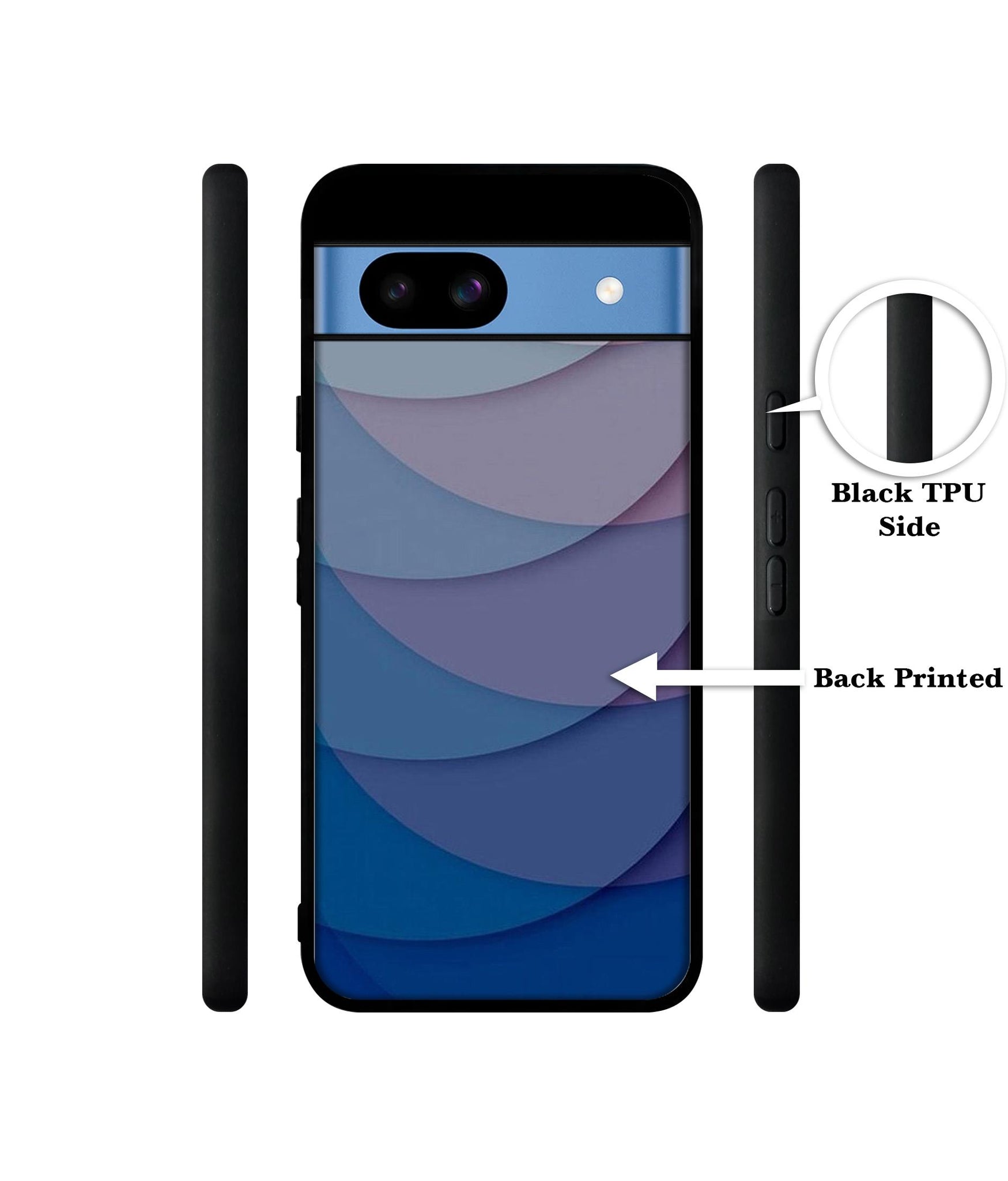 Waves Pattern Print Designer 2D Printed Back Case Cover for Google Pixel 8a 5G