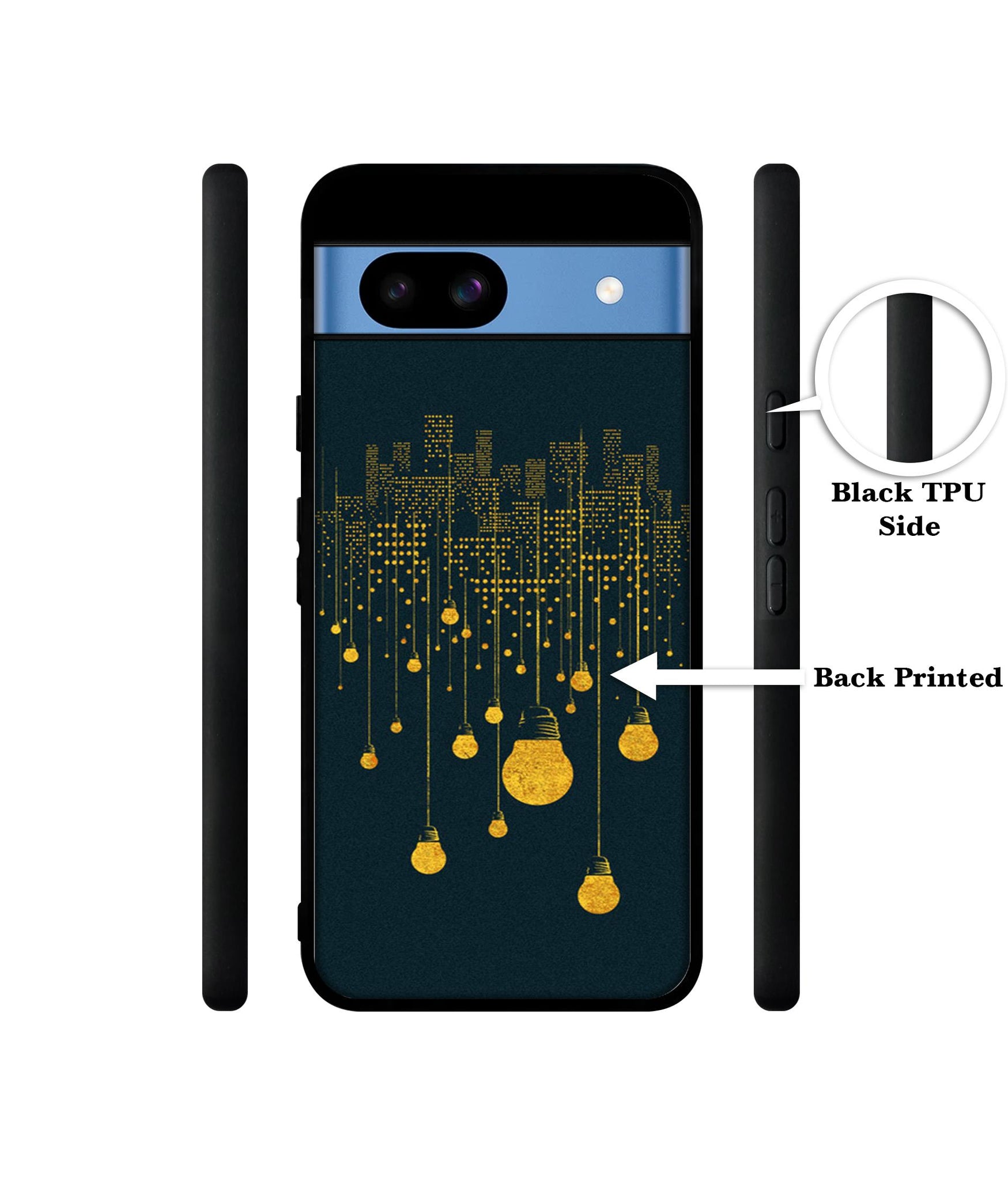 City Light Pattern Designer 2D Printed Back Case Cover for Google Pixel 8a 5G