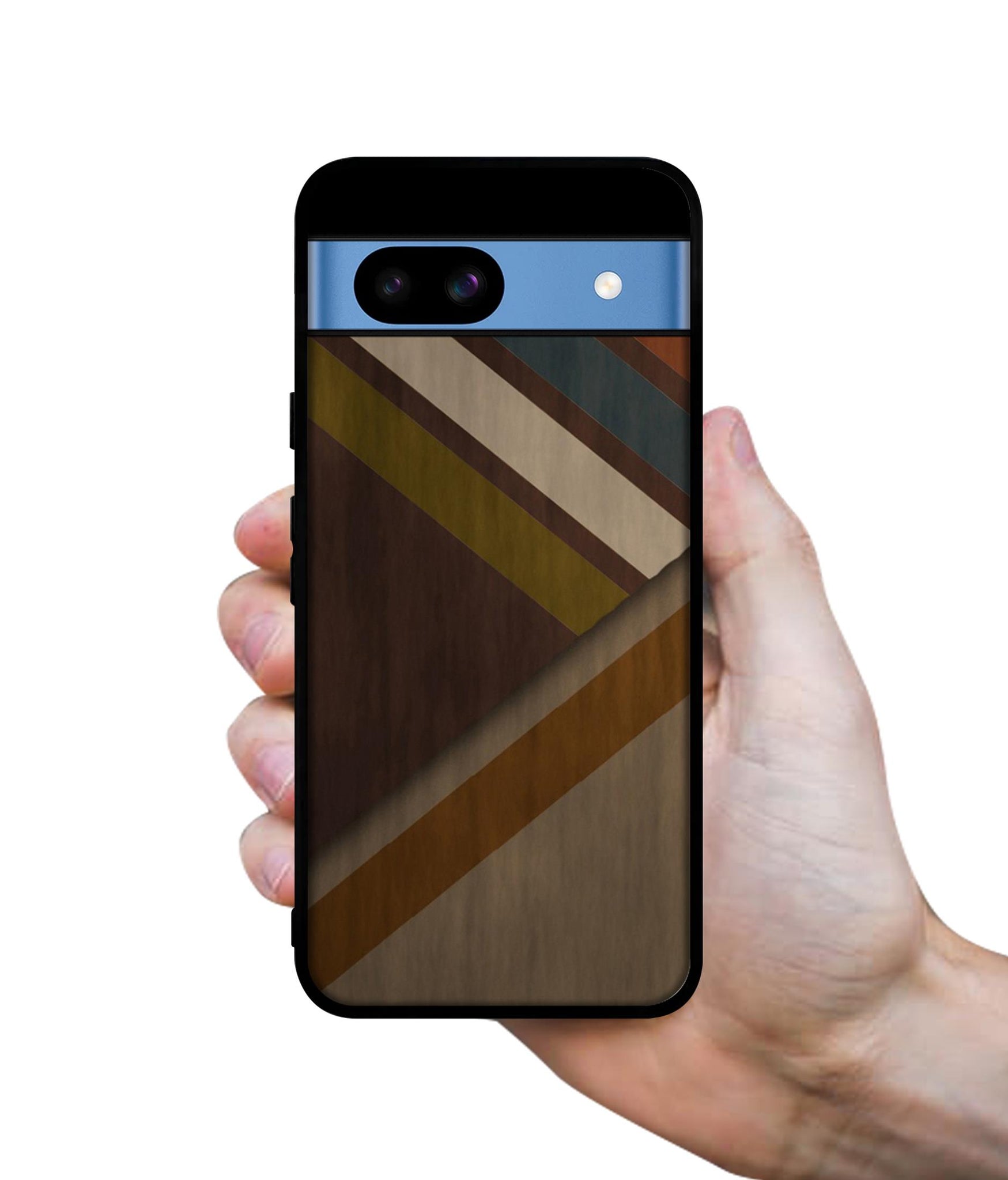 Colorful Wooden Pattern Designer 2D Printed Back Case Cover for Google Pixel 8a 5G