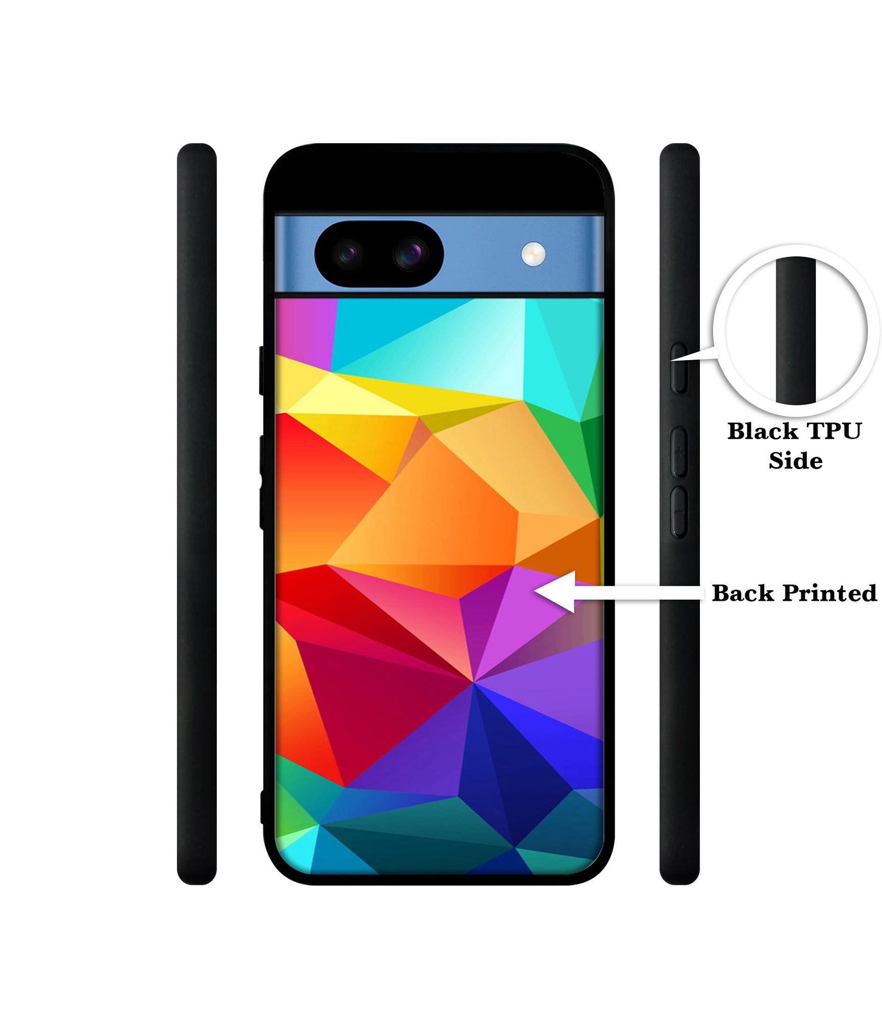 Colorful Pattern Designer 2D Printed Back Case Cover for Google Pixel 8a 5G