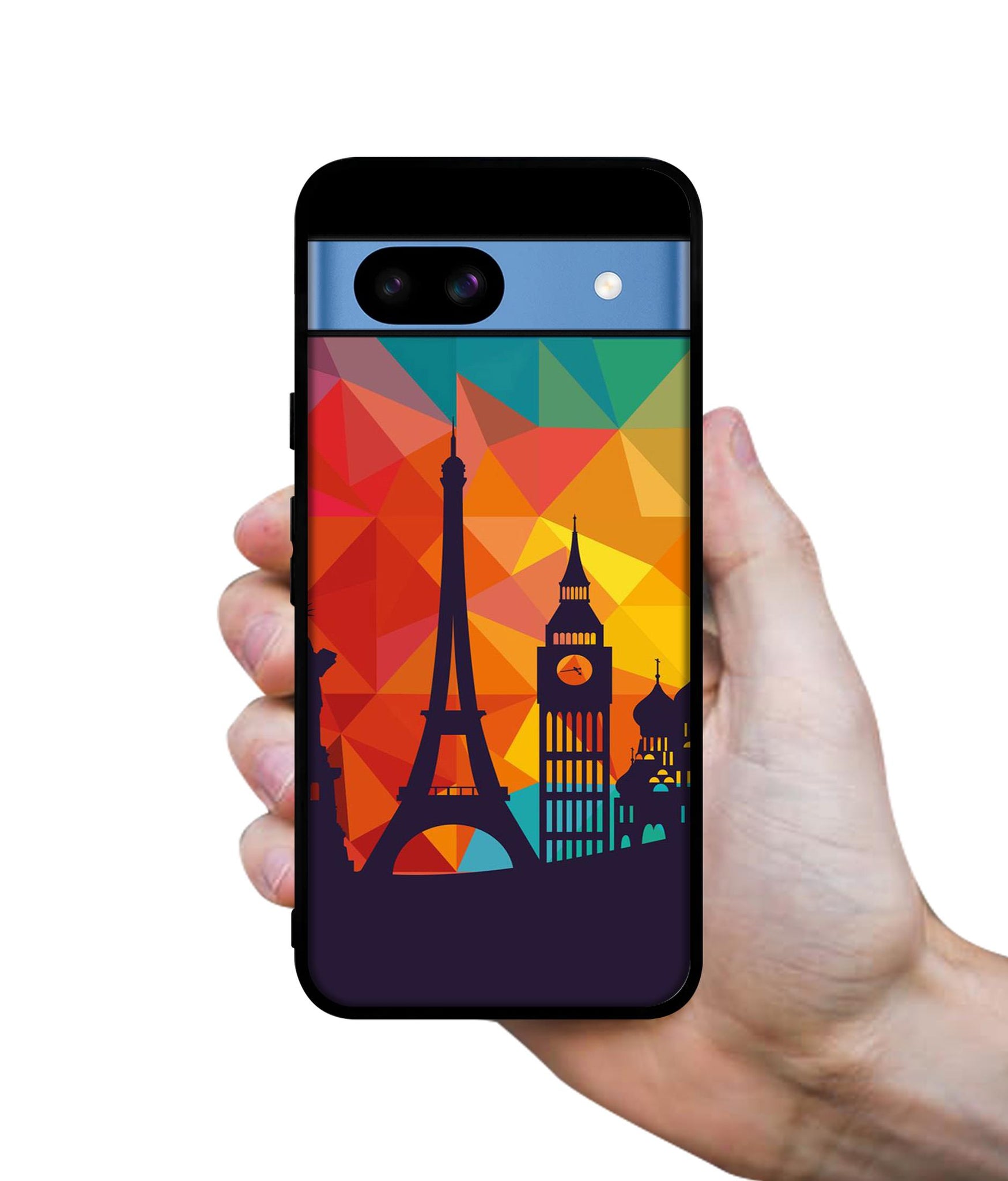 Colored Paris Designer 2D Printed Back Case Cover for Google Pixel 8a 5G