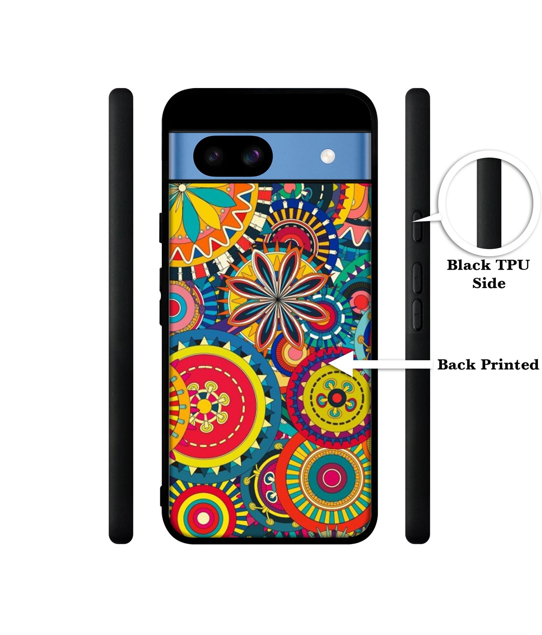 Ring Pattern Print Designer 2D Printed Back Case Cover for Google Pixel 8a 5G