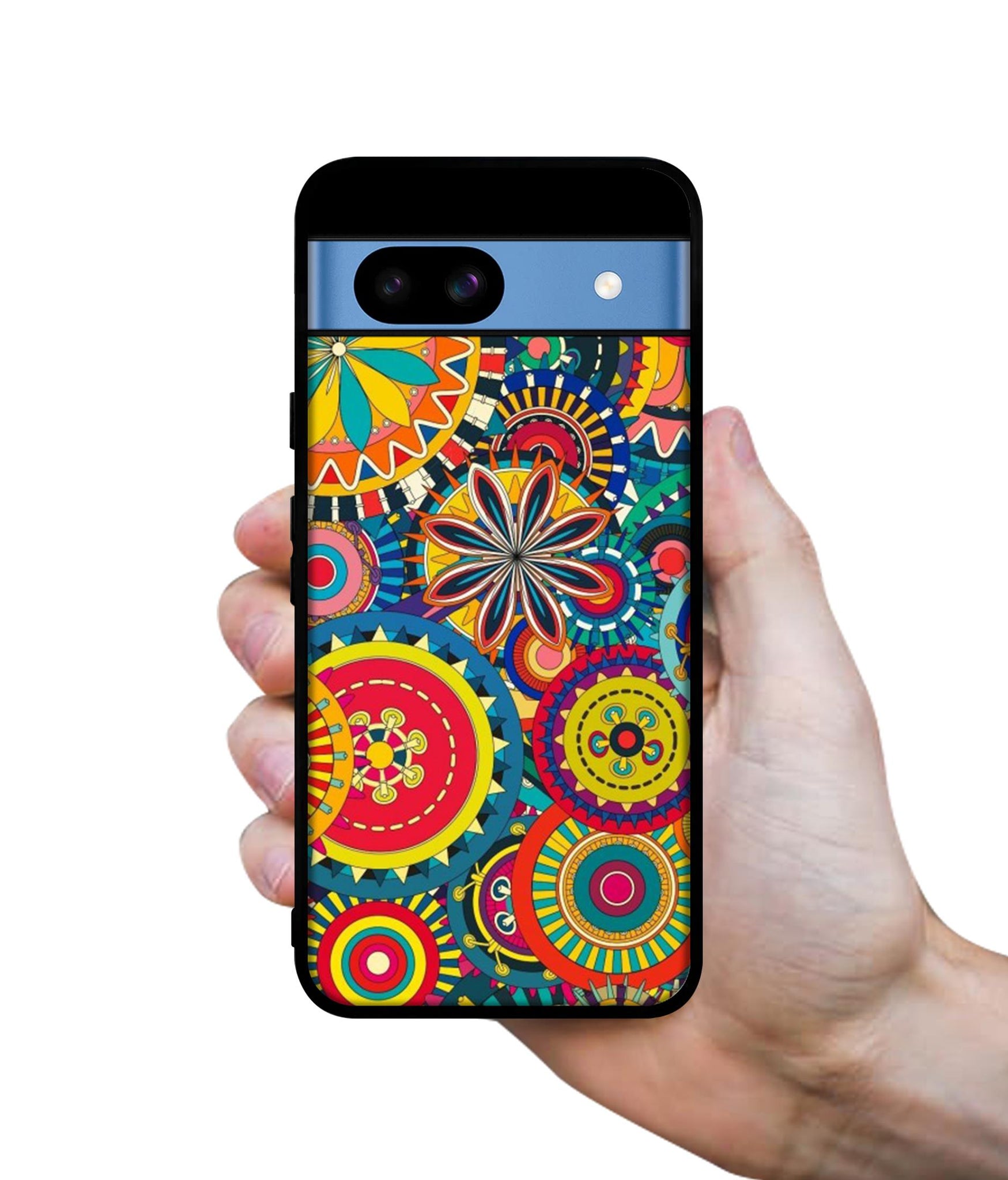 Ring Pattern Print Designer 2D Printed Back Case Cover for Google Pixel 8a 5G