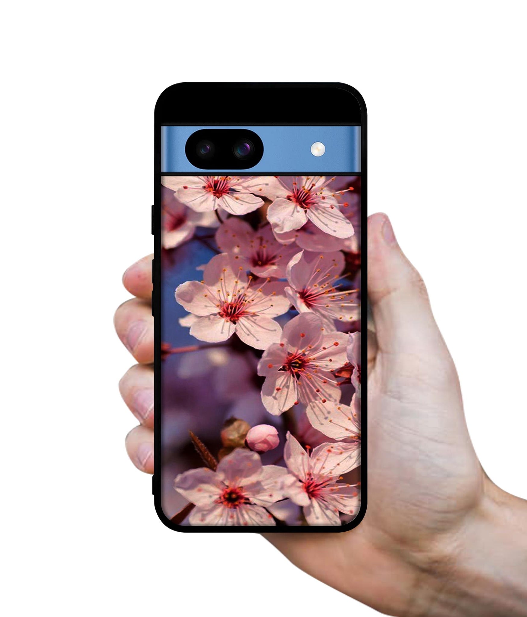 Pink Flowers Pattern Designer 2D Printed Back Case Cover for Google Pixel 8a 5G