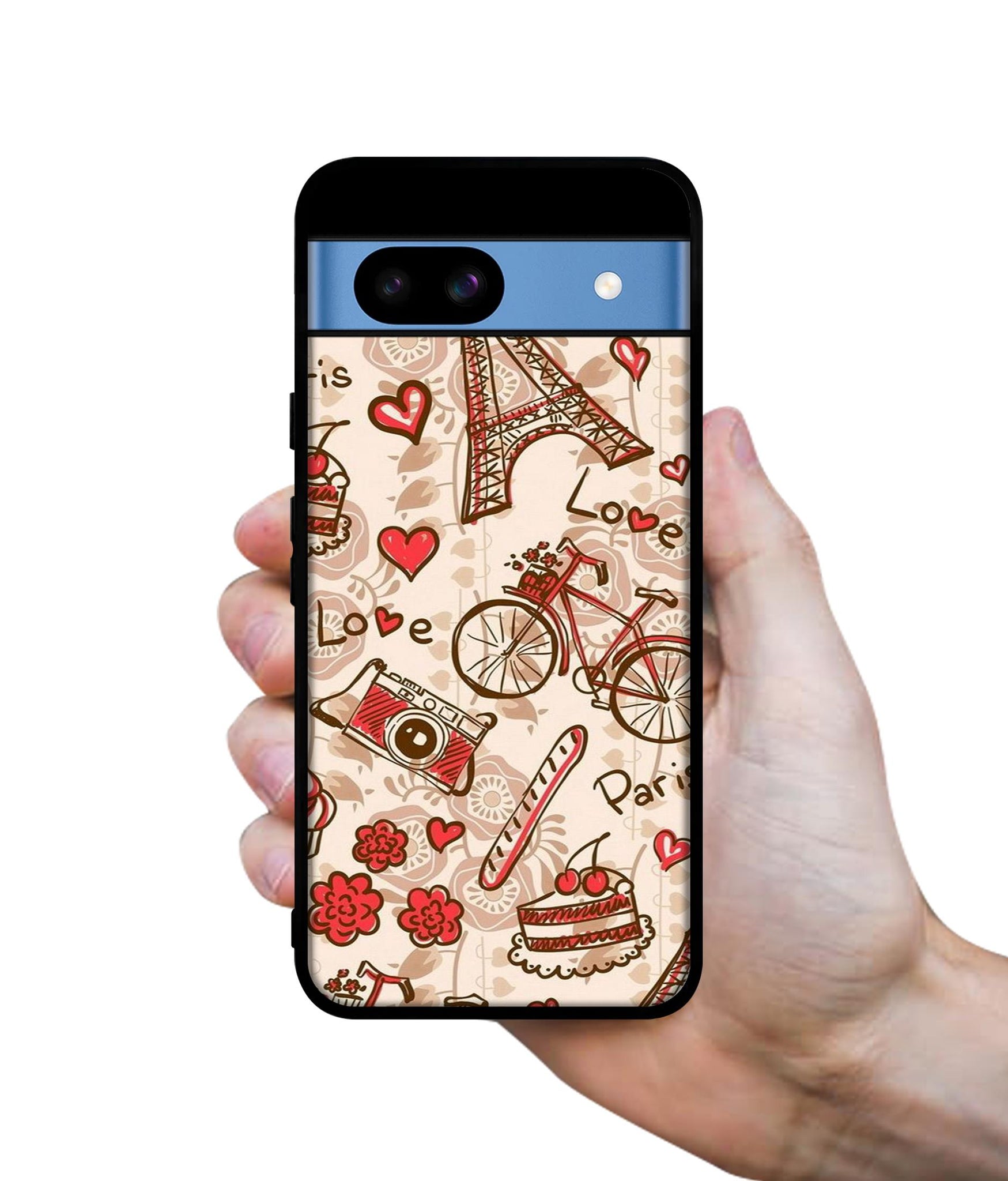 Vintage Paris Designer 2D Printed Back Case Cover for Google Pixel 8a 5G