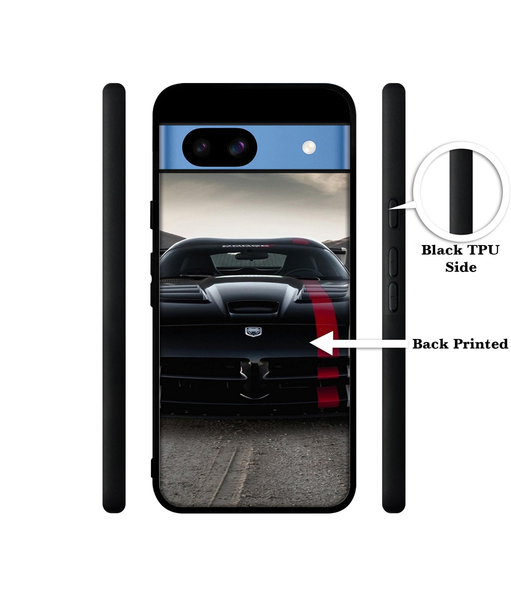 Sports Car Pattern Designer 2D Printed Back Case Cover for Google Pixel 8a 5G