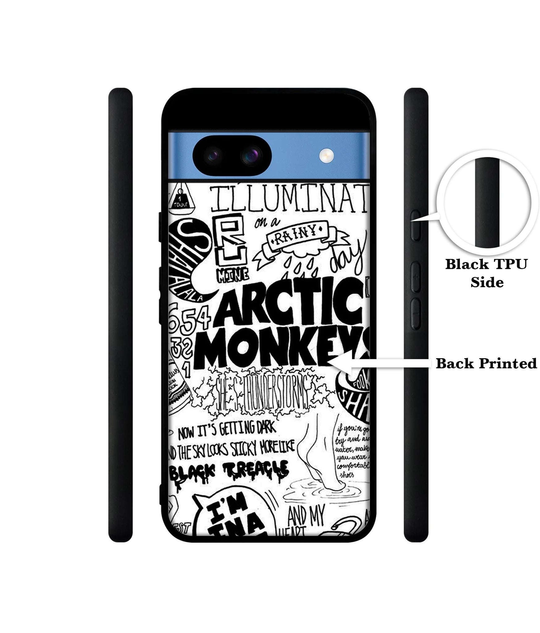 Arctic Monkeys Pattern Designer 2D Printed Back Case Cover for Google Pixel 8a 5G