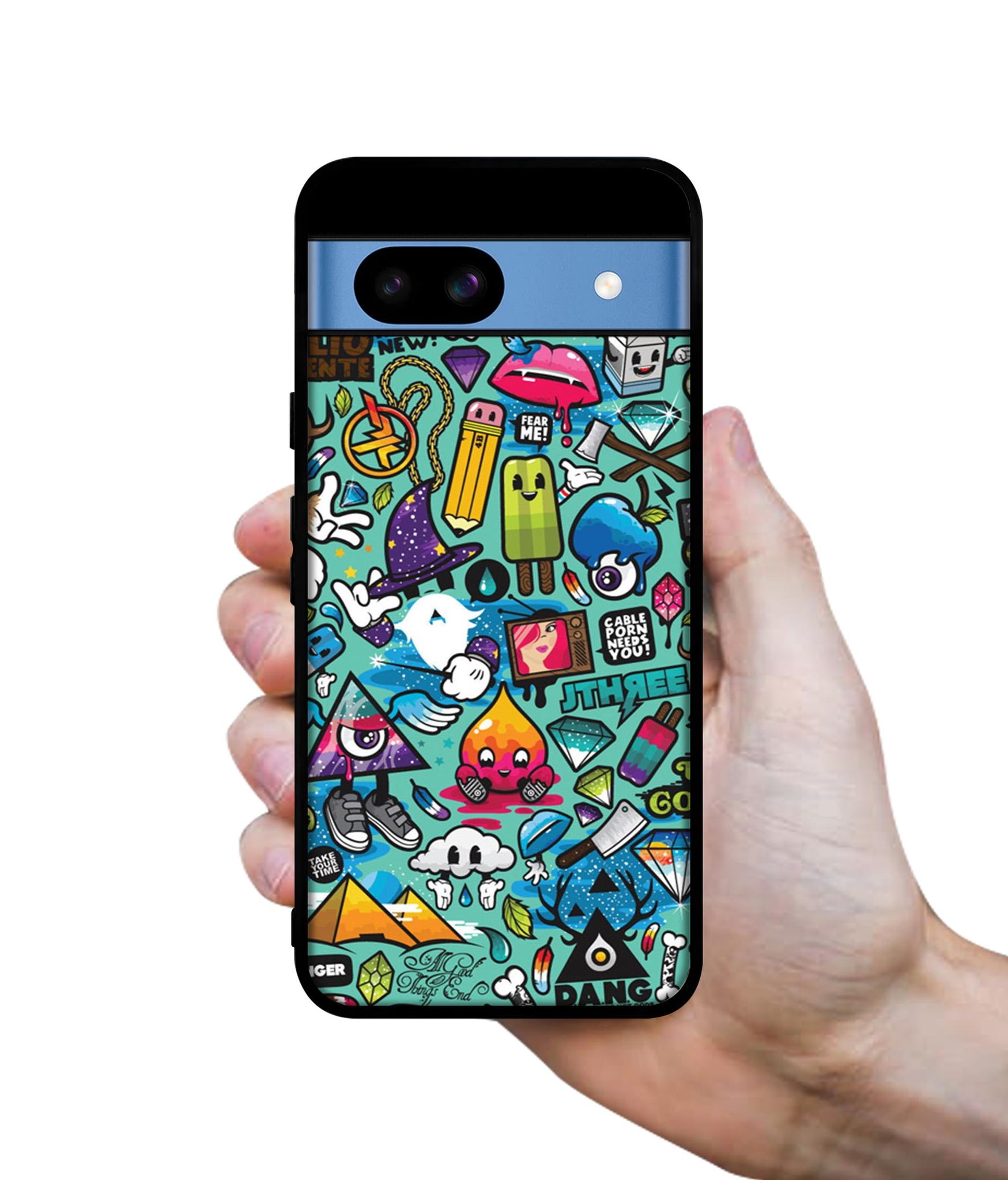 Crazy Designer 2D Printed Back Case Cover for Google Pixel 8a 5G