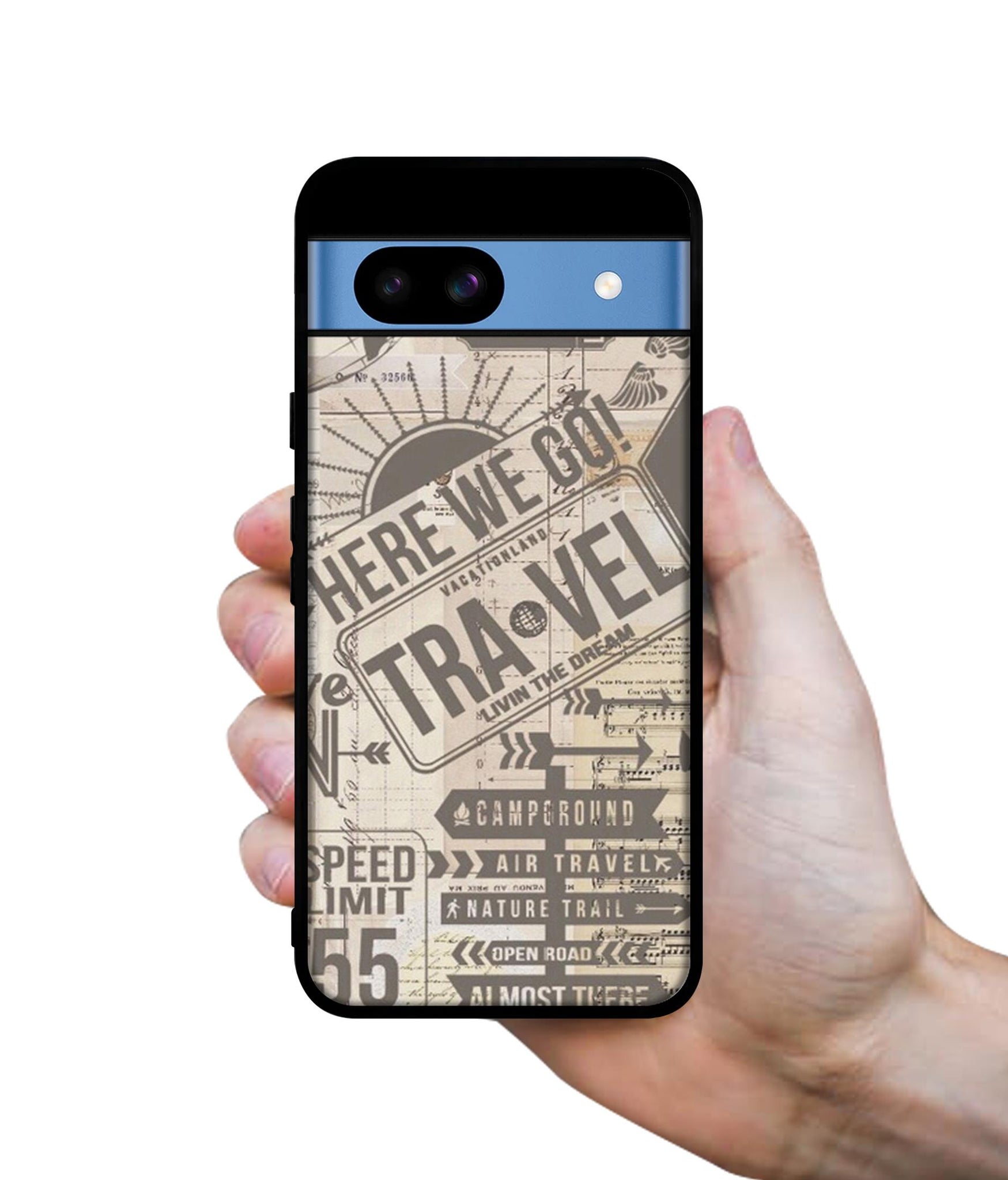 Travel Designer 2D Printed Back Case Cover for Google Pixel 8a 5G