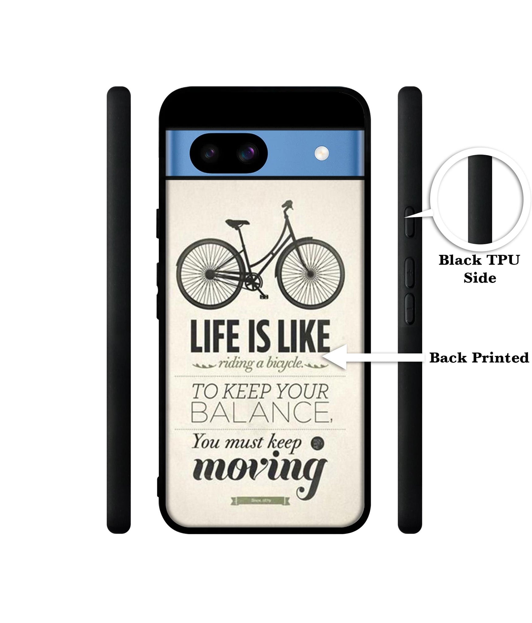 Life is Like Moving Designer 2D Printed Back Case Cover for Google Pixel 8a 5G