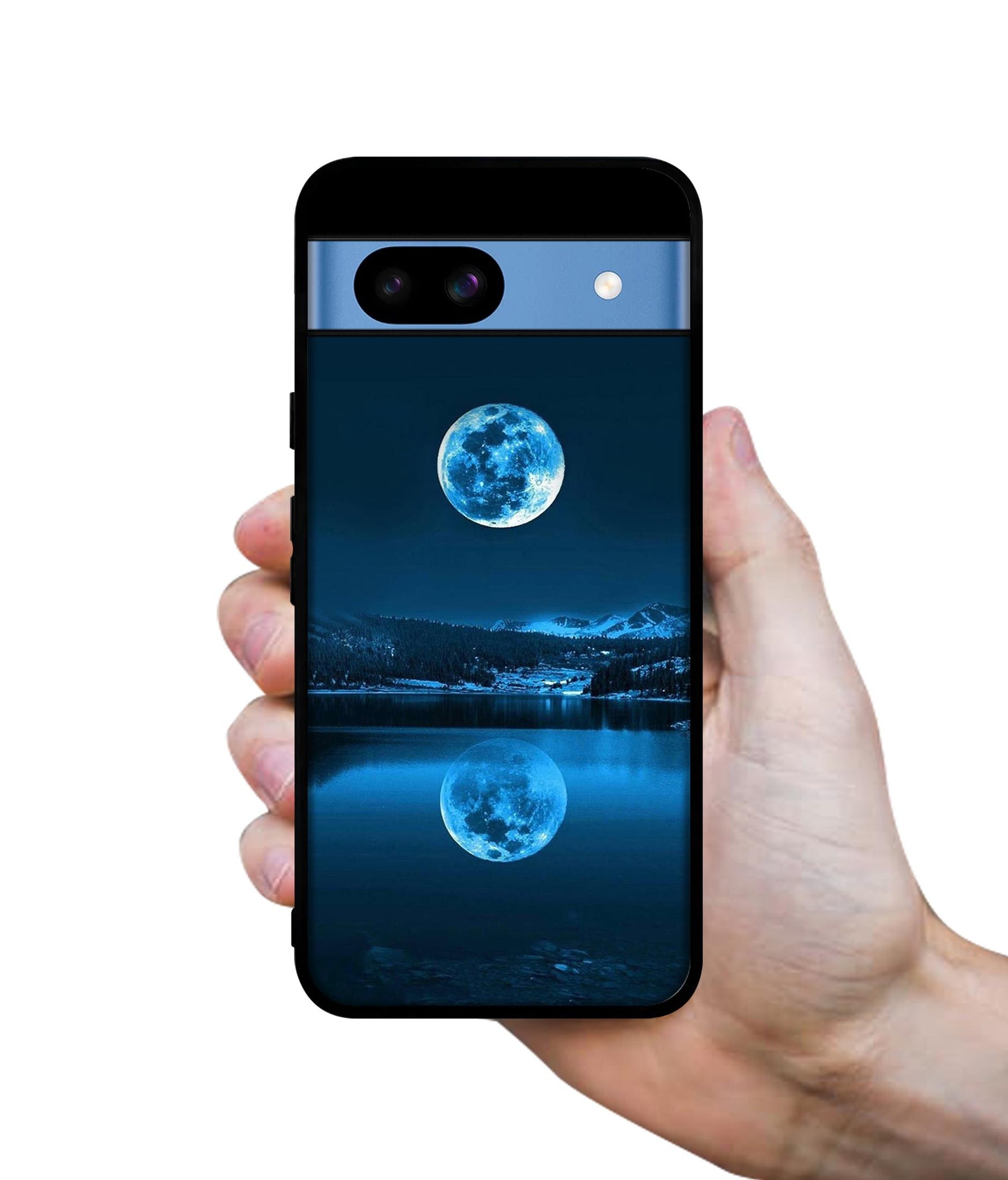 Moon Pattern Print Designer 2D Printed Back Case Cover for Google Pixel 8a 5G