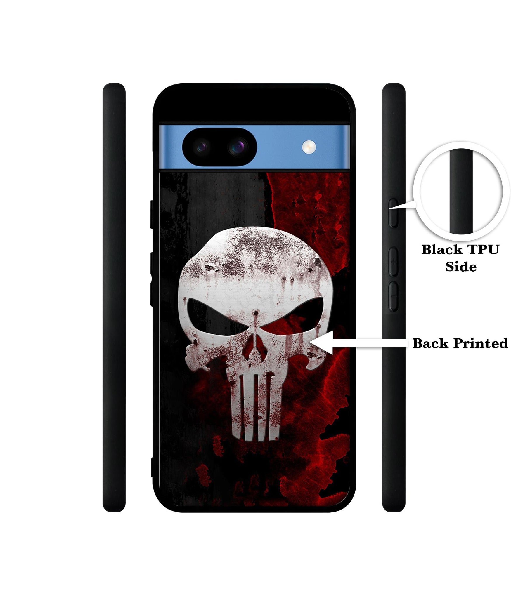Punisher Skull Designer 2D Printed Back Case Cover for Google Pixel 8a 5G