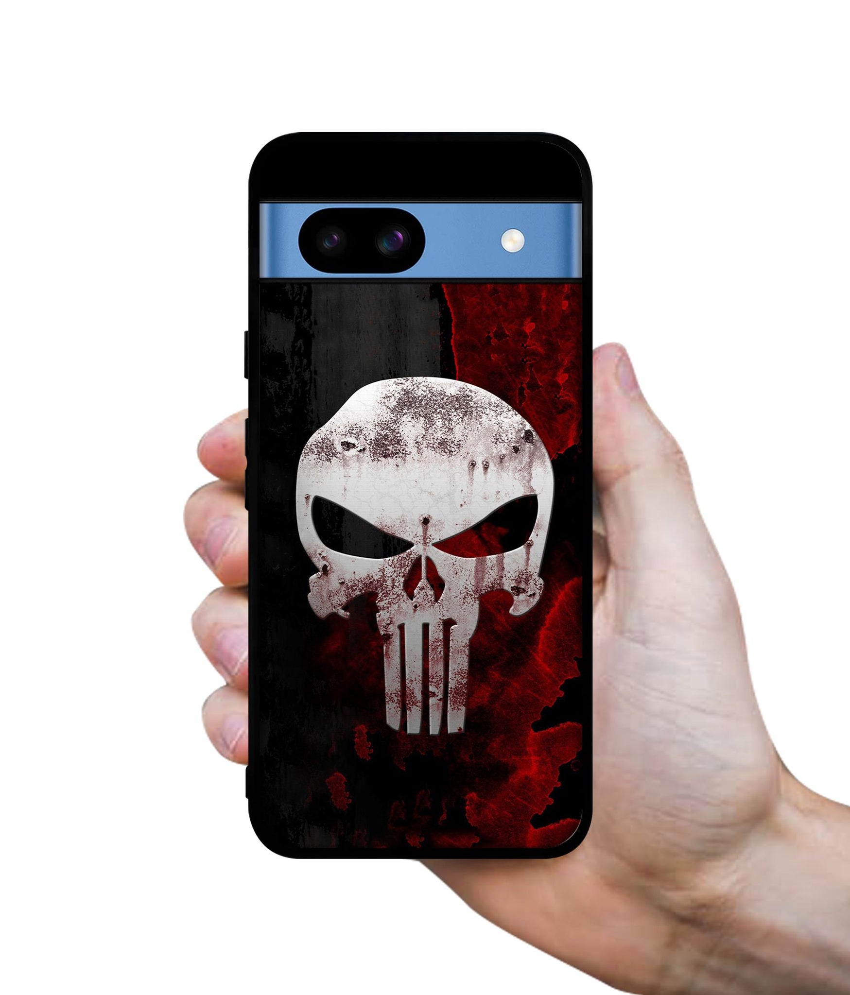 Punisher Skull Designer 2D Printed Back Case Cover for Google Pixel 8a 5G