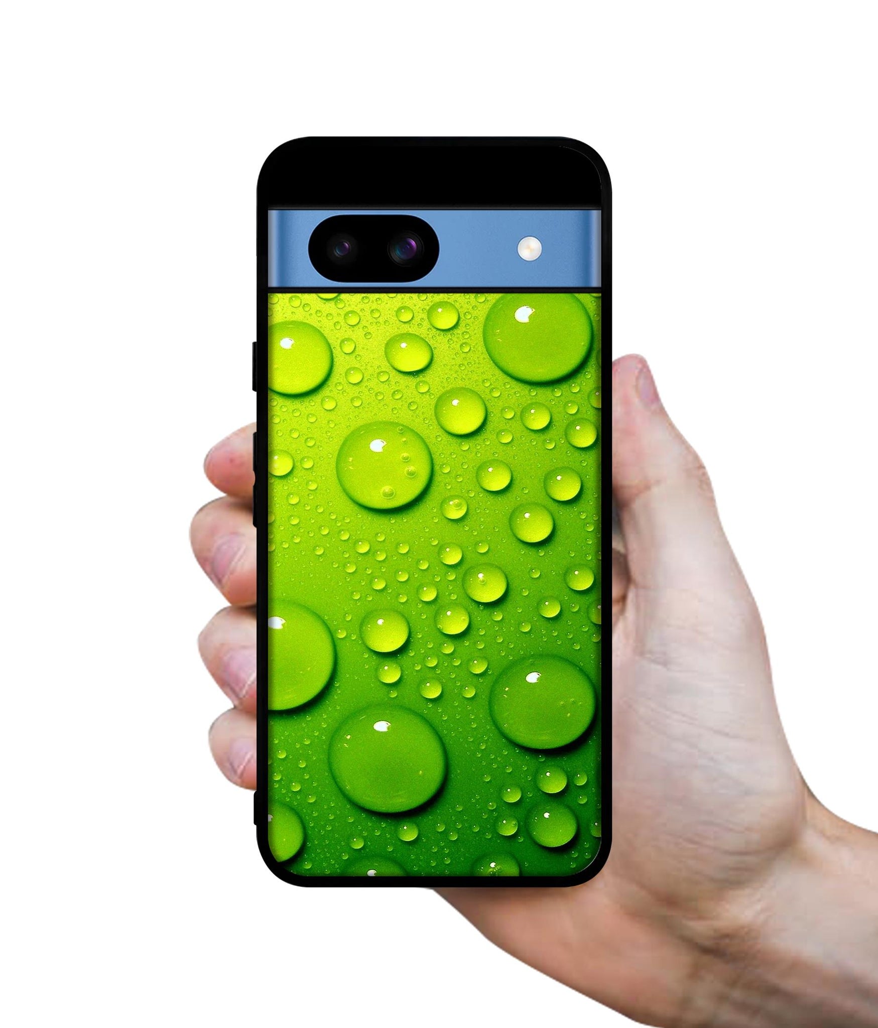 Green Bubbles Designer 2D Printed Back Case Cover for Google Pixel 8a 5G