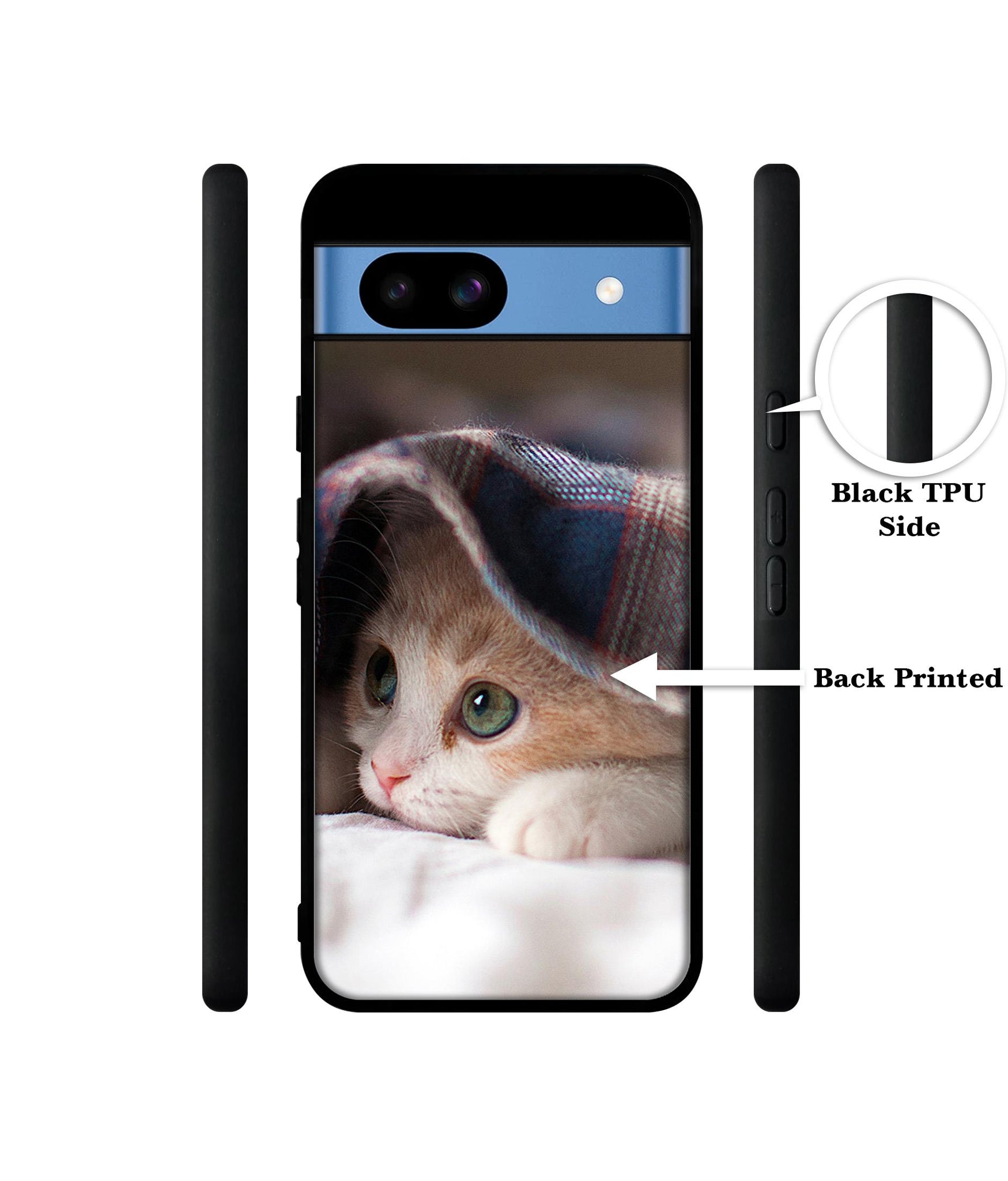 Sleepy Kitten Designer 2D Printed Back Case Cover for Google Pixel 8a 5G