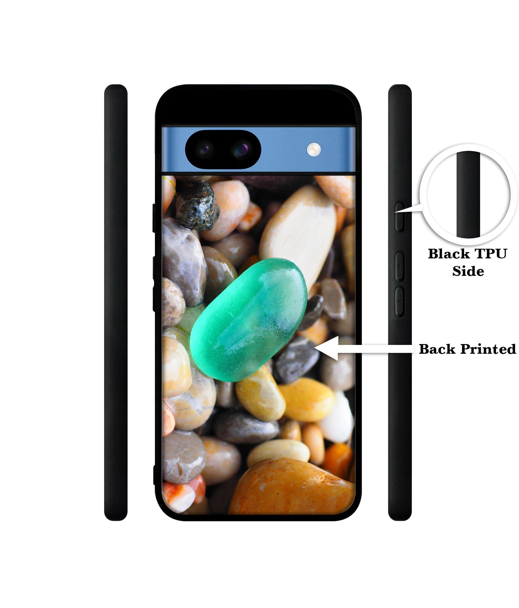 Sea Stones Designer 2D Printed Back Case Cover for Google Pixel 8a 5G
