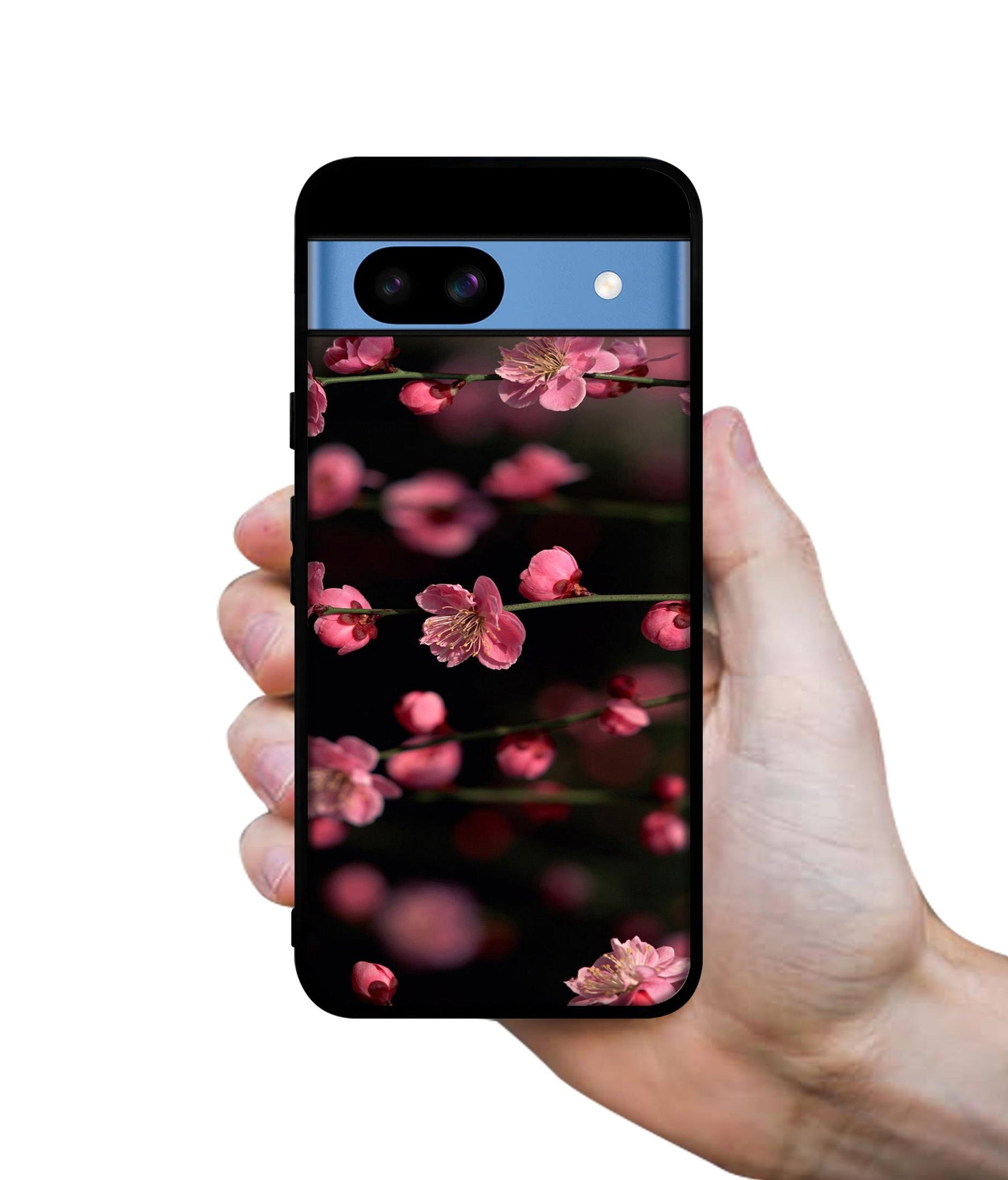 Pink Flowers Designer 2D Printed Back Case Cover for Google Pixel 8a 5G