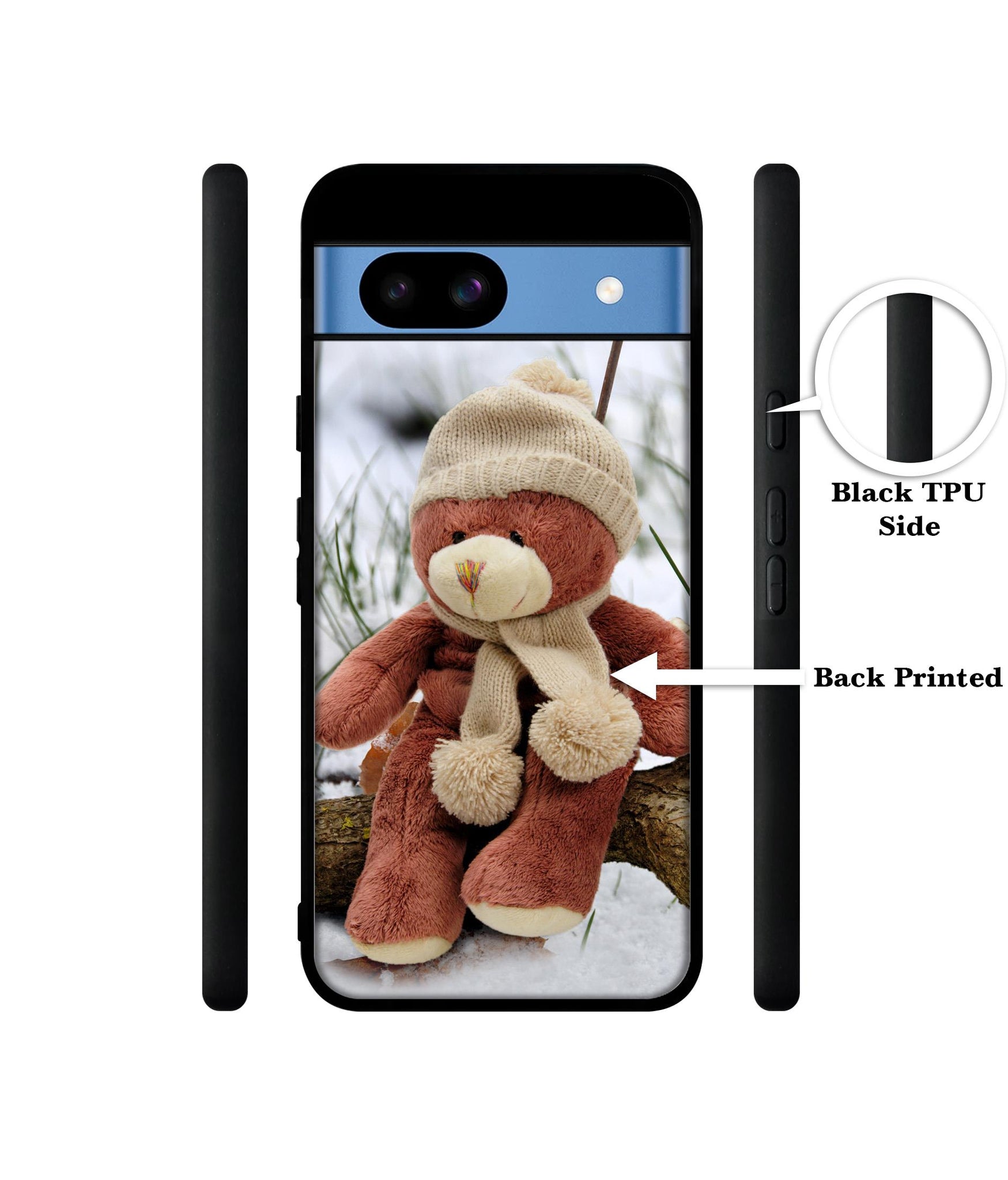 Woolen Bear Designer 2D Printed Back Case Cover for Google Pixel 8a 5G