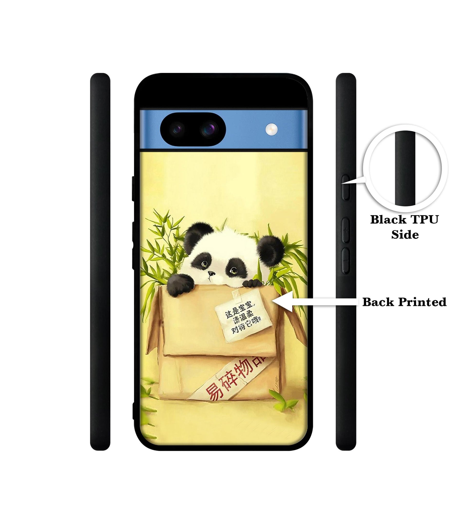 Panda In Box Designer 2D Printed Back Case Cover for Google Pixel 8a 5G
