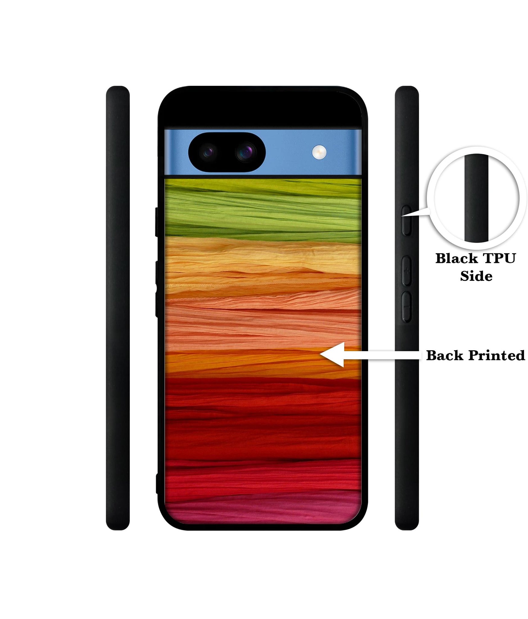 Colorful Thread Designer 2D Printed Back Case Cover for Google Pixel 8a 5G