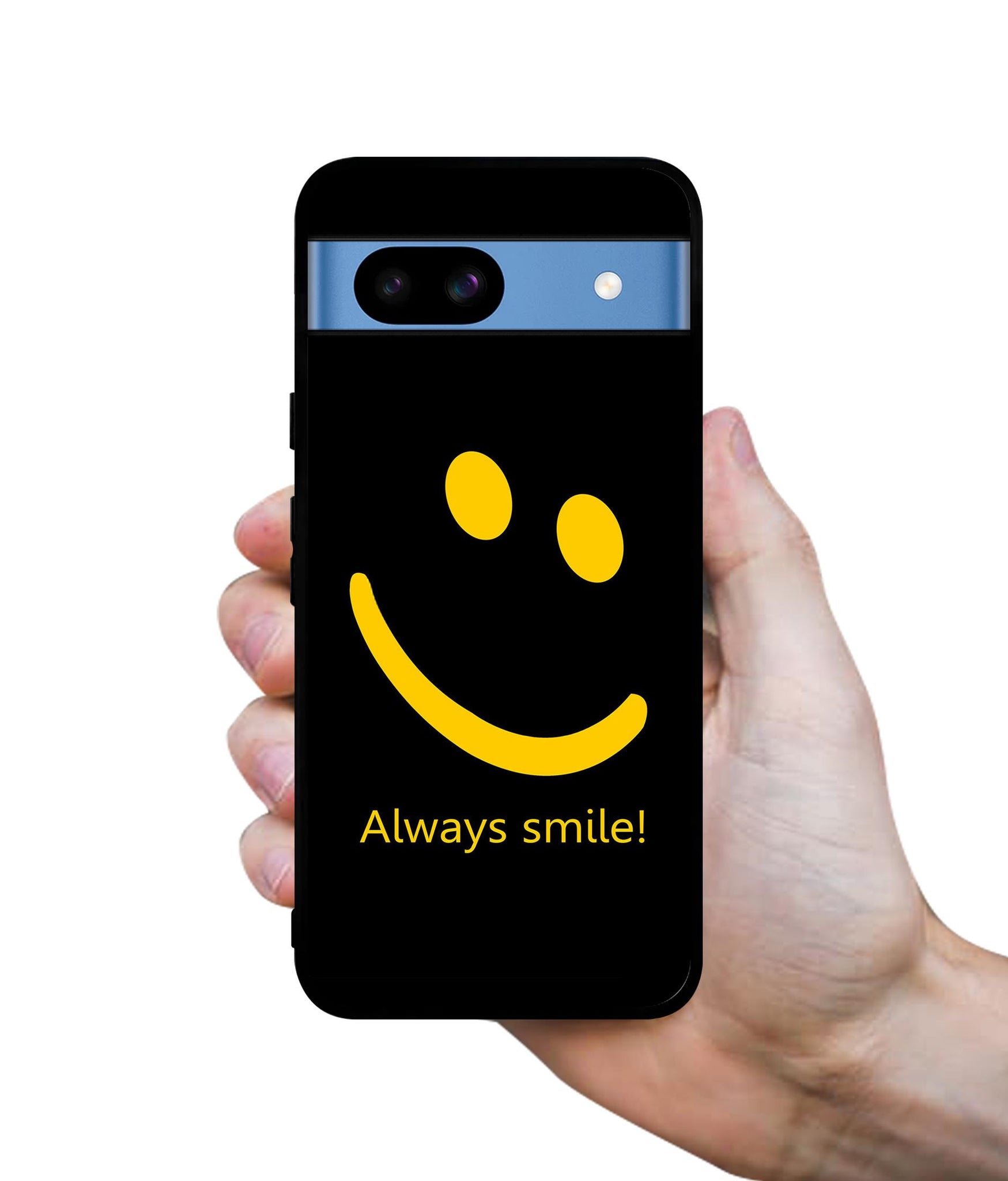 Always Smile Quote Designer 2D Printed Back Case Cover for Google Pixel 8a 5G