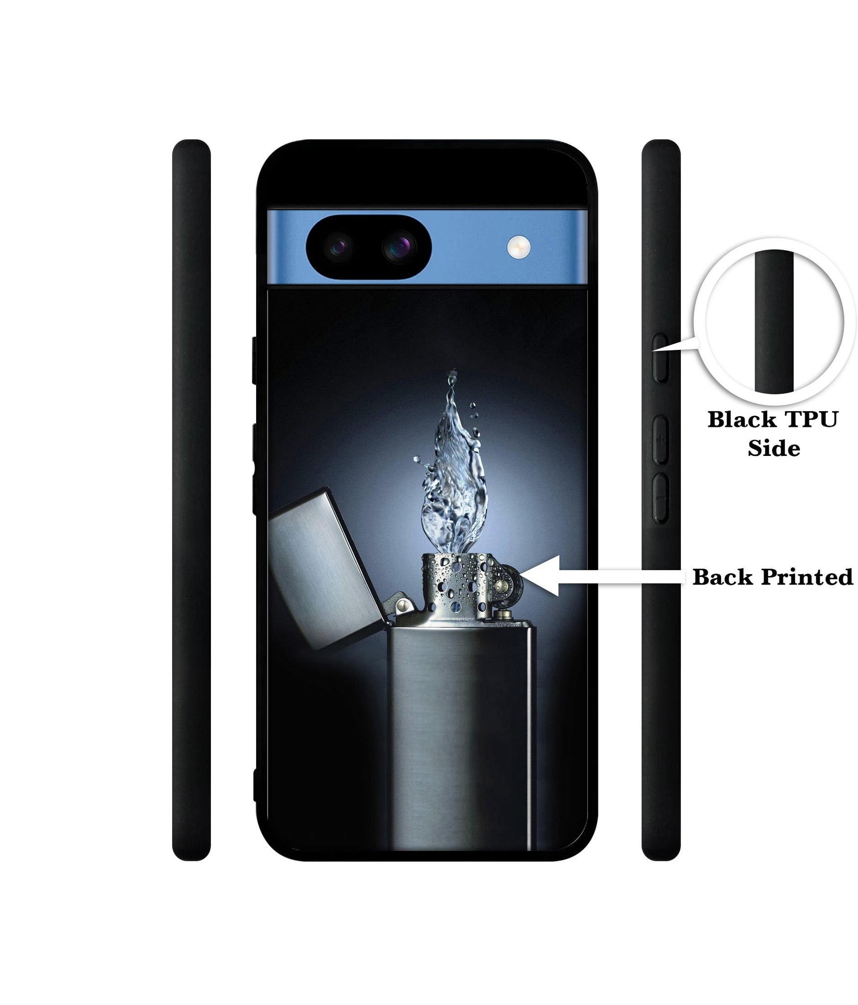 Water Lighter Designer 2D Printed Back Case Cover for Google Pixel 8a 5G