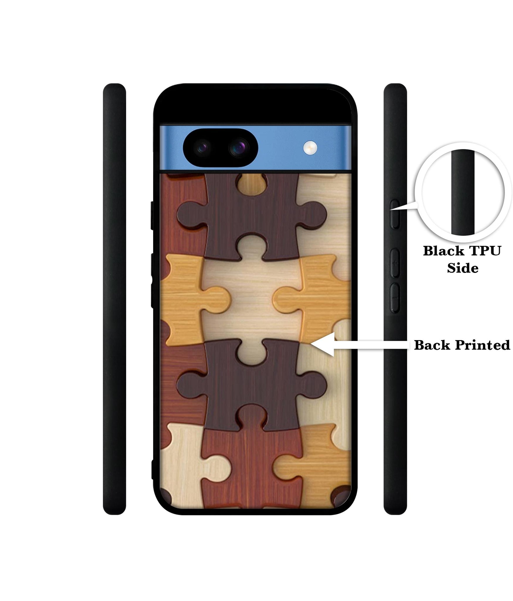Puzzle Pattern Designer 2D Printed Back Case Cover for Google Pixel 8a 5G