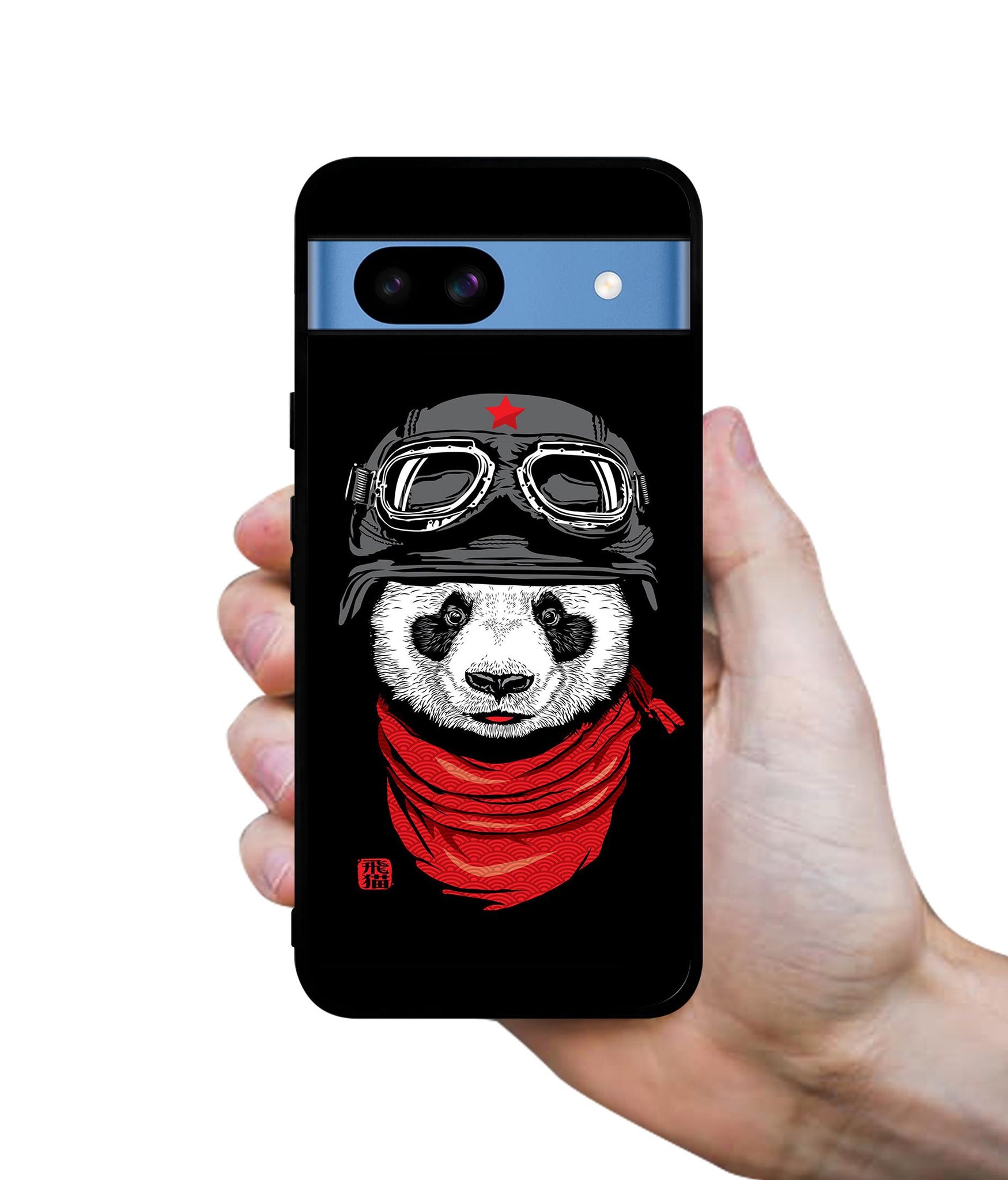 Biker Panda Designer 2D Printed Back Case Cover for Google Pixel 8a 5G