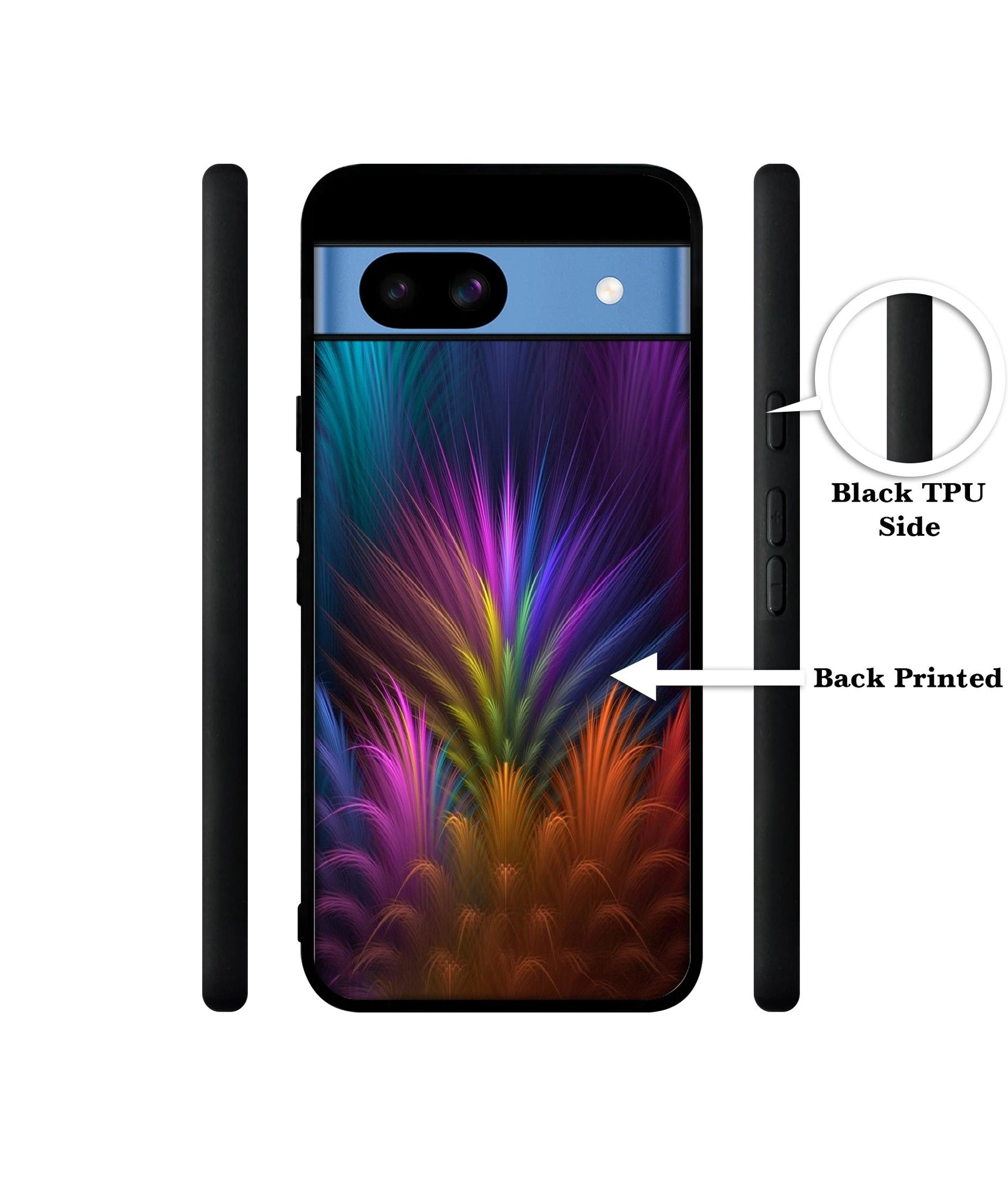 Multicoloured Designer 2D Printed Back Case Cover for Google Pixel 8a 5G