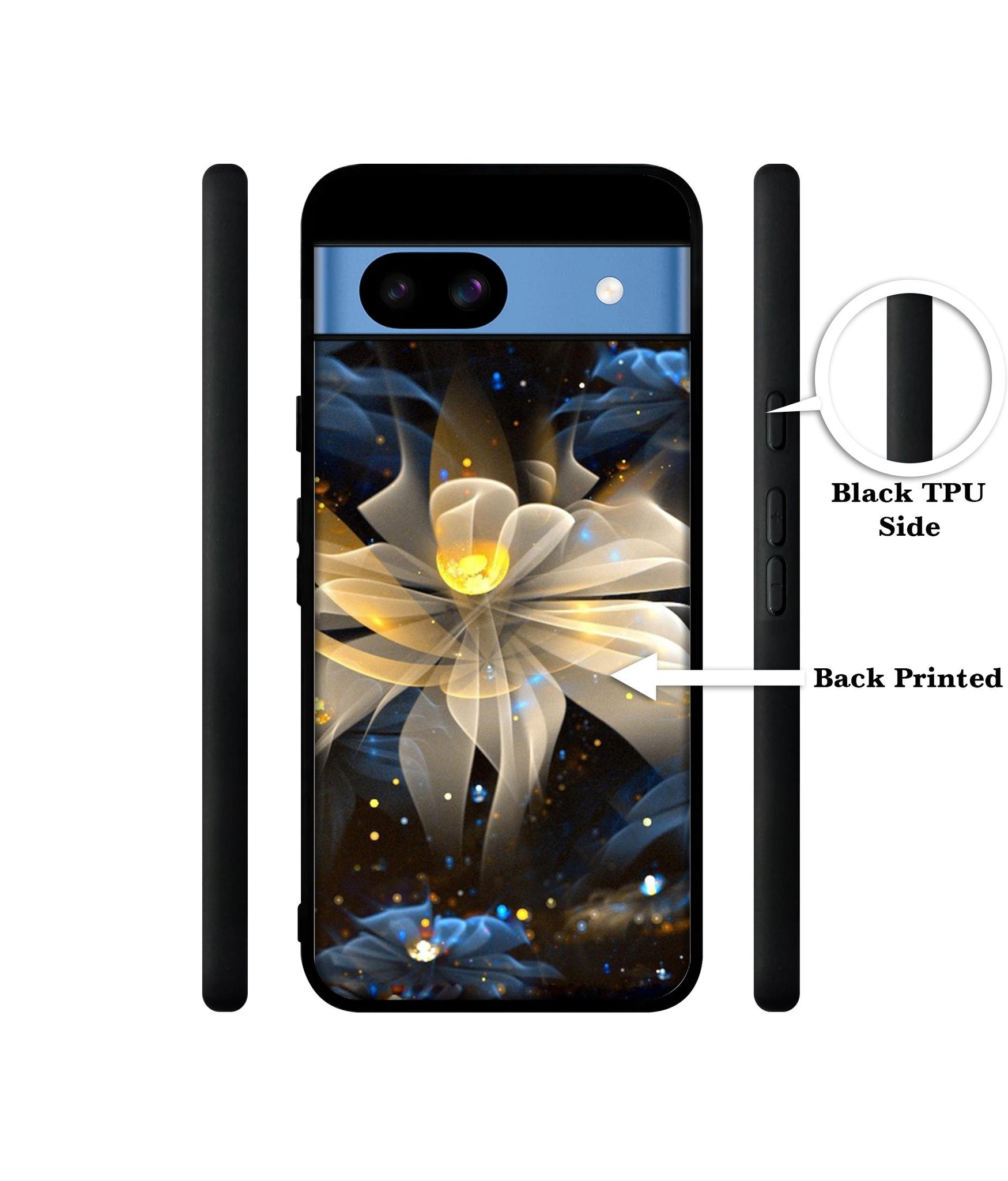 Art Flower Designer 2D Printed Back Case Cover for Google Pixel 8a 5G