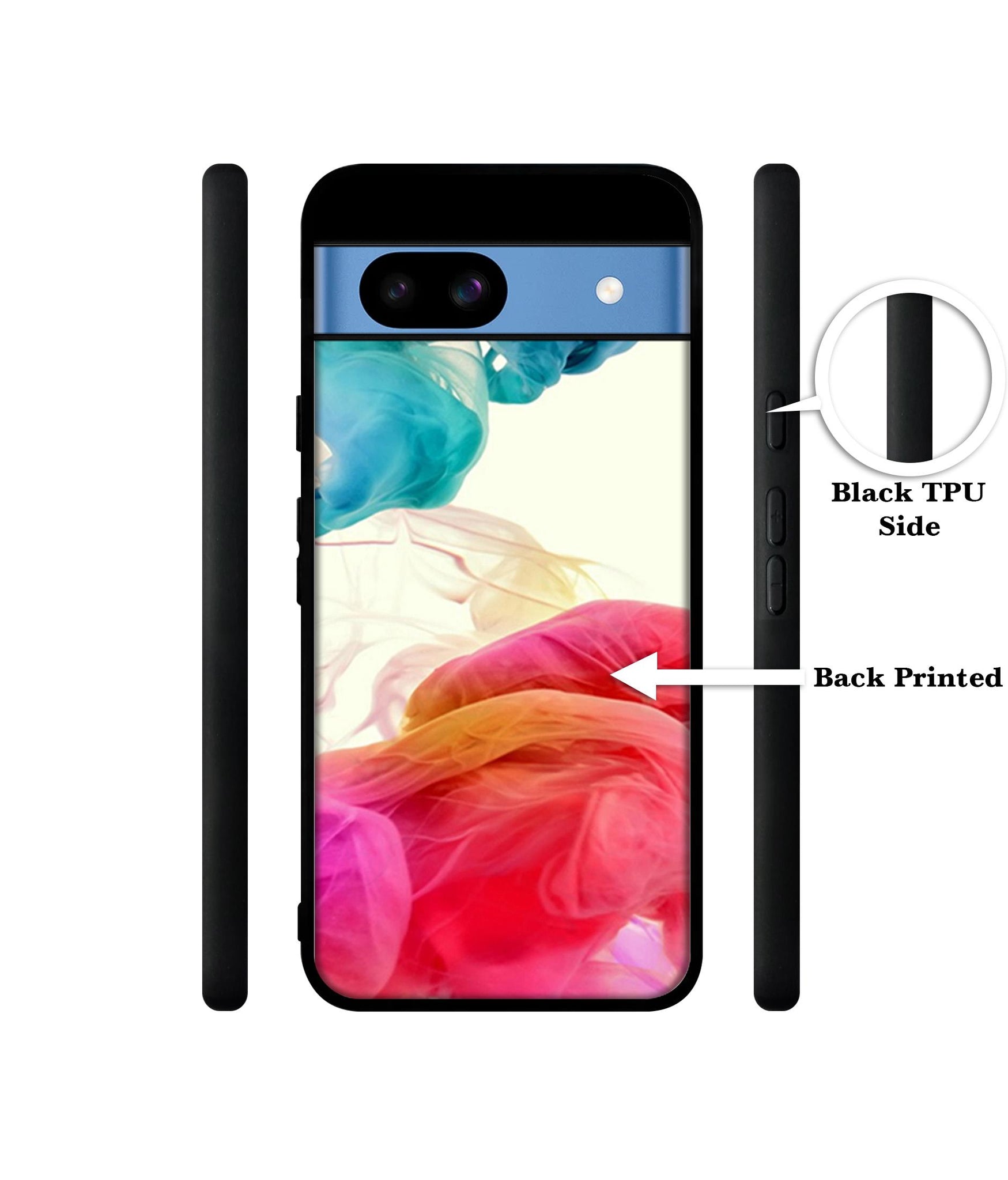 Colored Smoke Designer 2D Printed Back Case Cover for Google Pixel 8a 5G