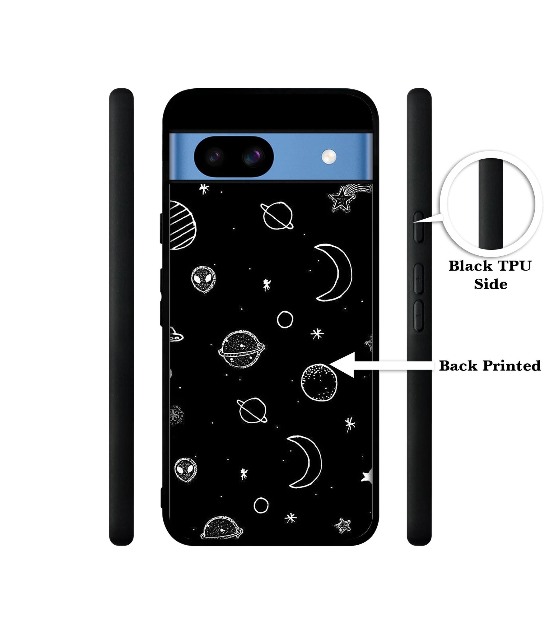 Space Stars Universe Designer 2D Printed Back Case Cover for Google Pixel 8a 5G