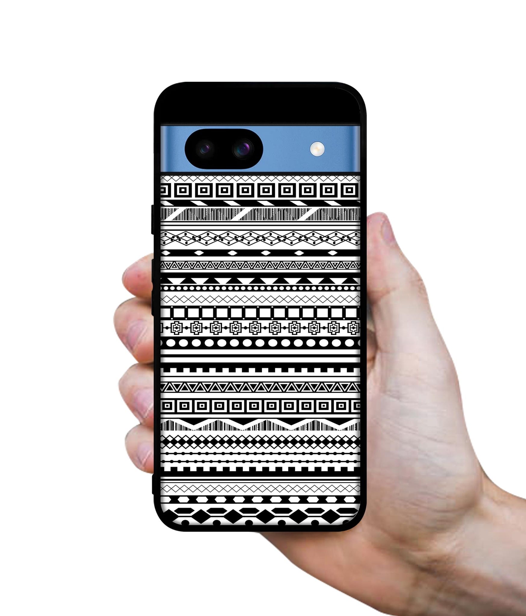 Black & White Patterns Designer 2D Printed Back Case Cover for Google Pixel 8a 5G