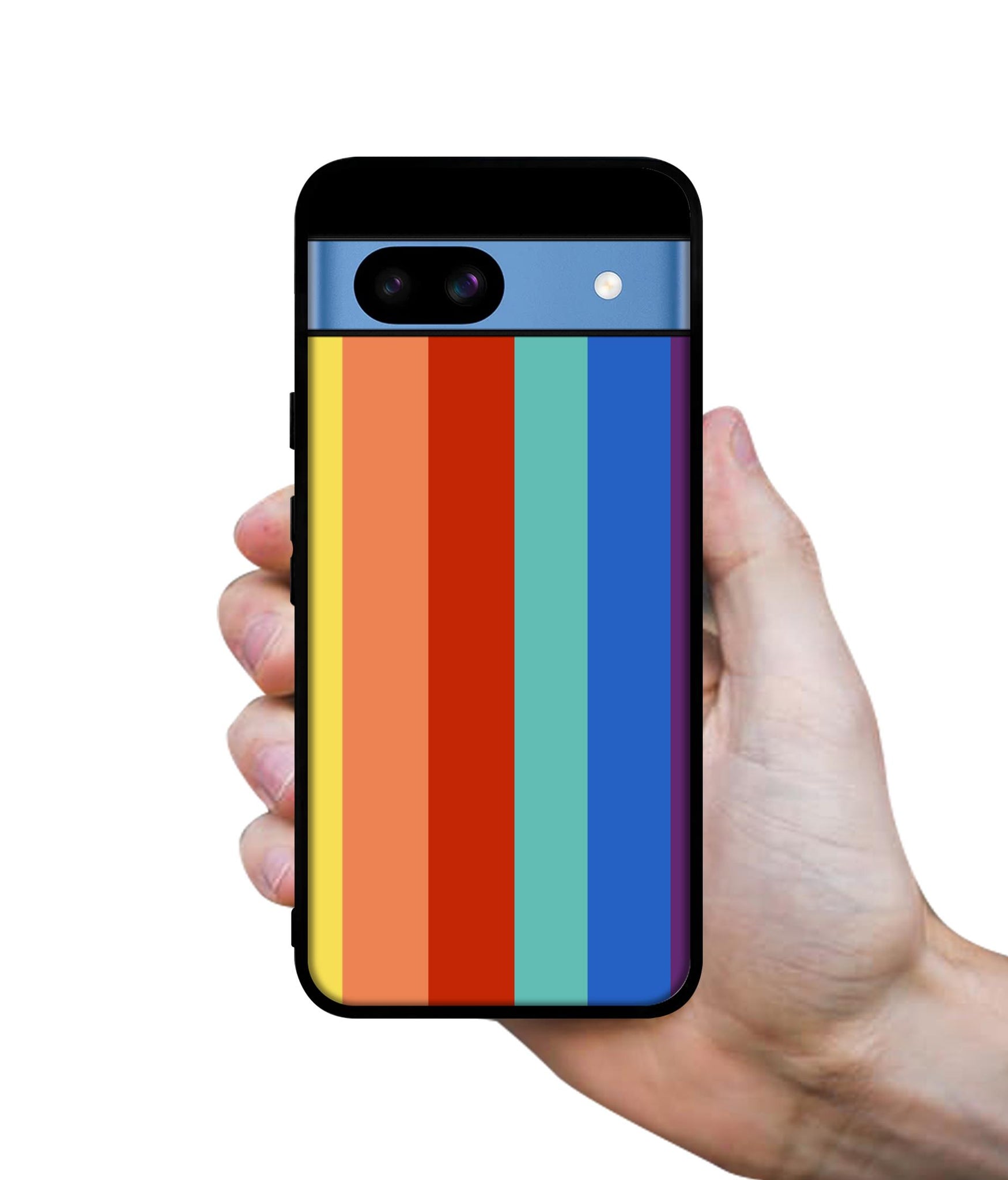 Rainbow Colors Designer 2D Printed Back Case Cover for Google Pixel 8a 5G