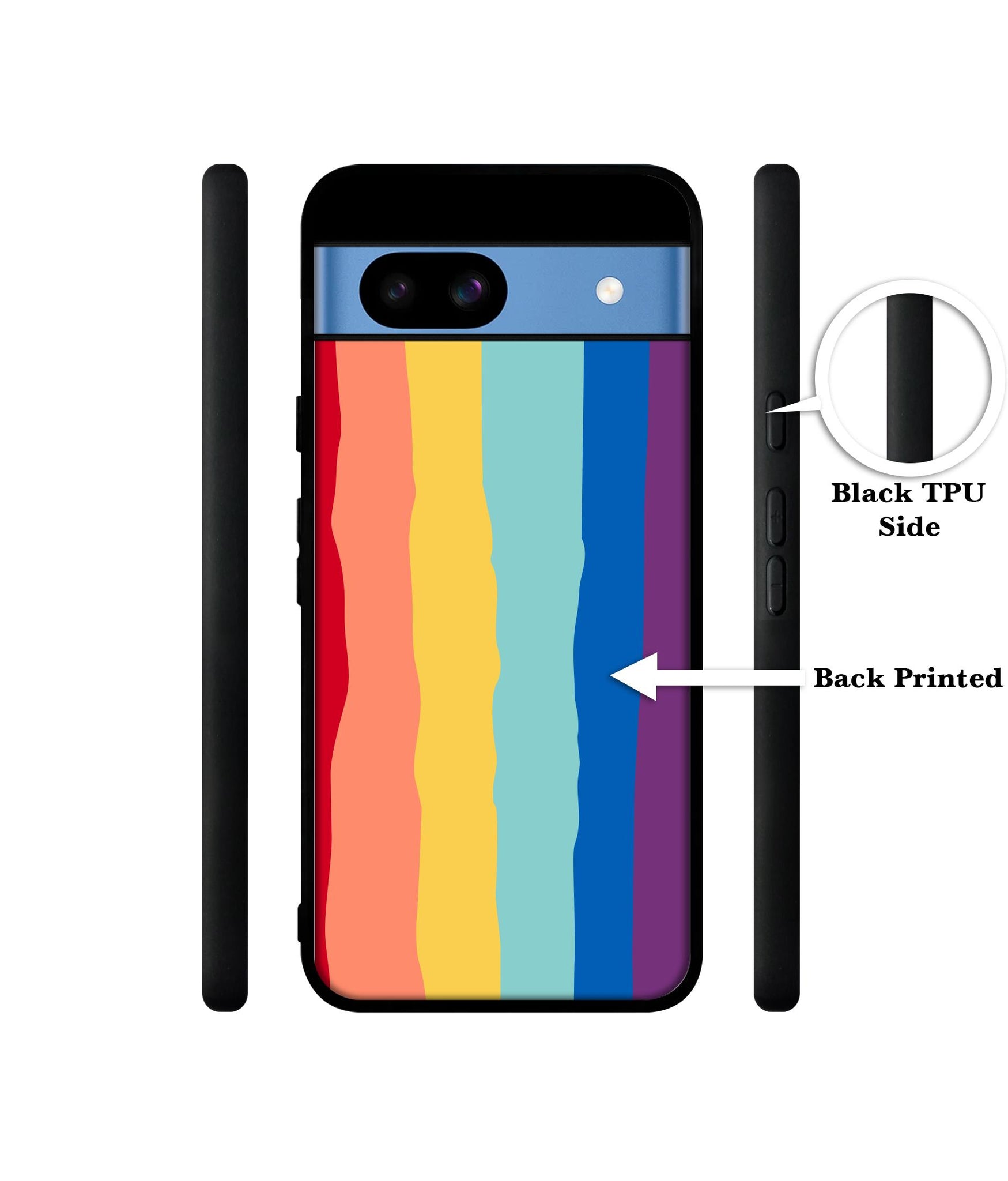 Rainbow Designer 2D Printed Back Case Cover for Google Pixel 8a 5G