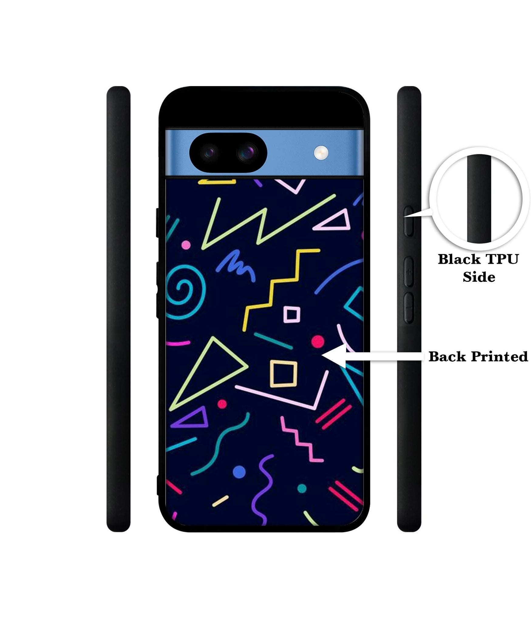 Retro Abstract Designer 2D Printed Back Case Cover for Google Pixel 8a 5G