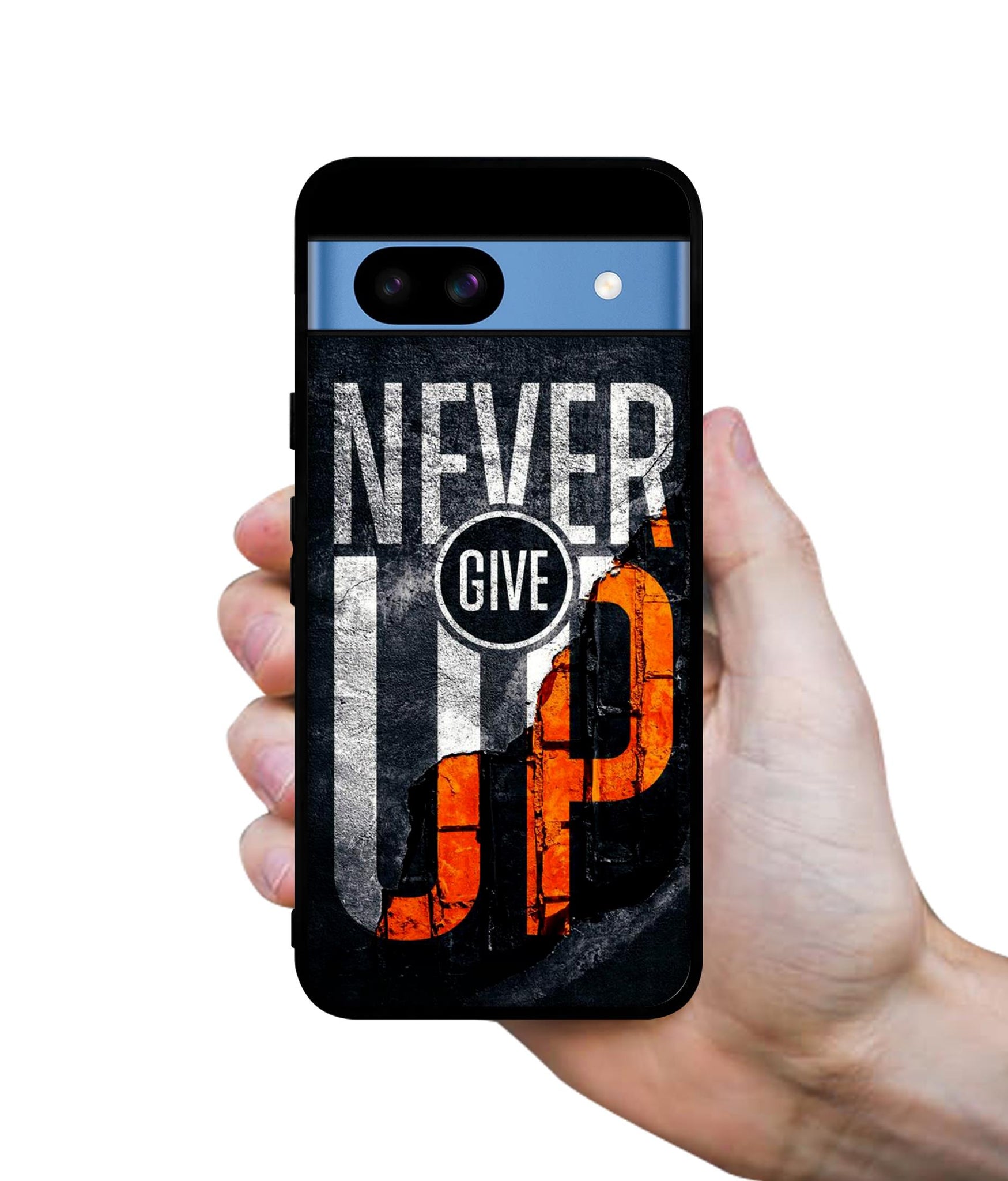 Never Give Up Designer 2D Printed Back Case Cover for Google Pixel 8a 5G