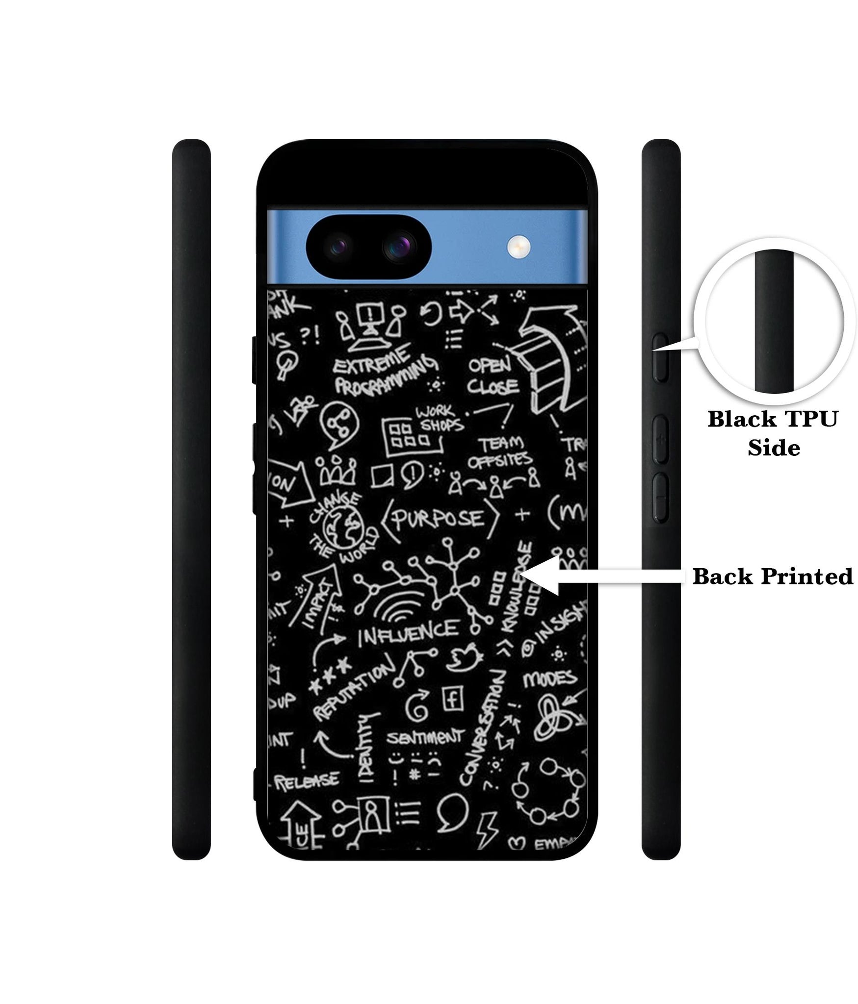 Formulas Designer 2D Printed Back Case Cover for Google Pixel 8a 5G
