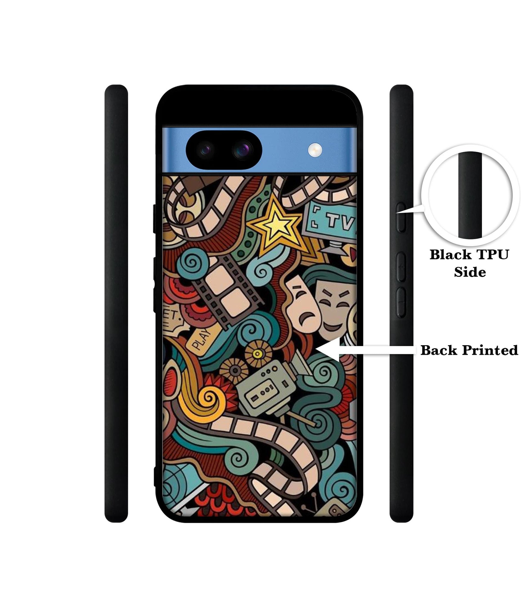 Movies Designer 2D Printed Back Case Cover for Google Pixel 8a 5G