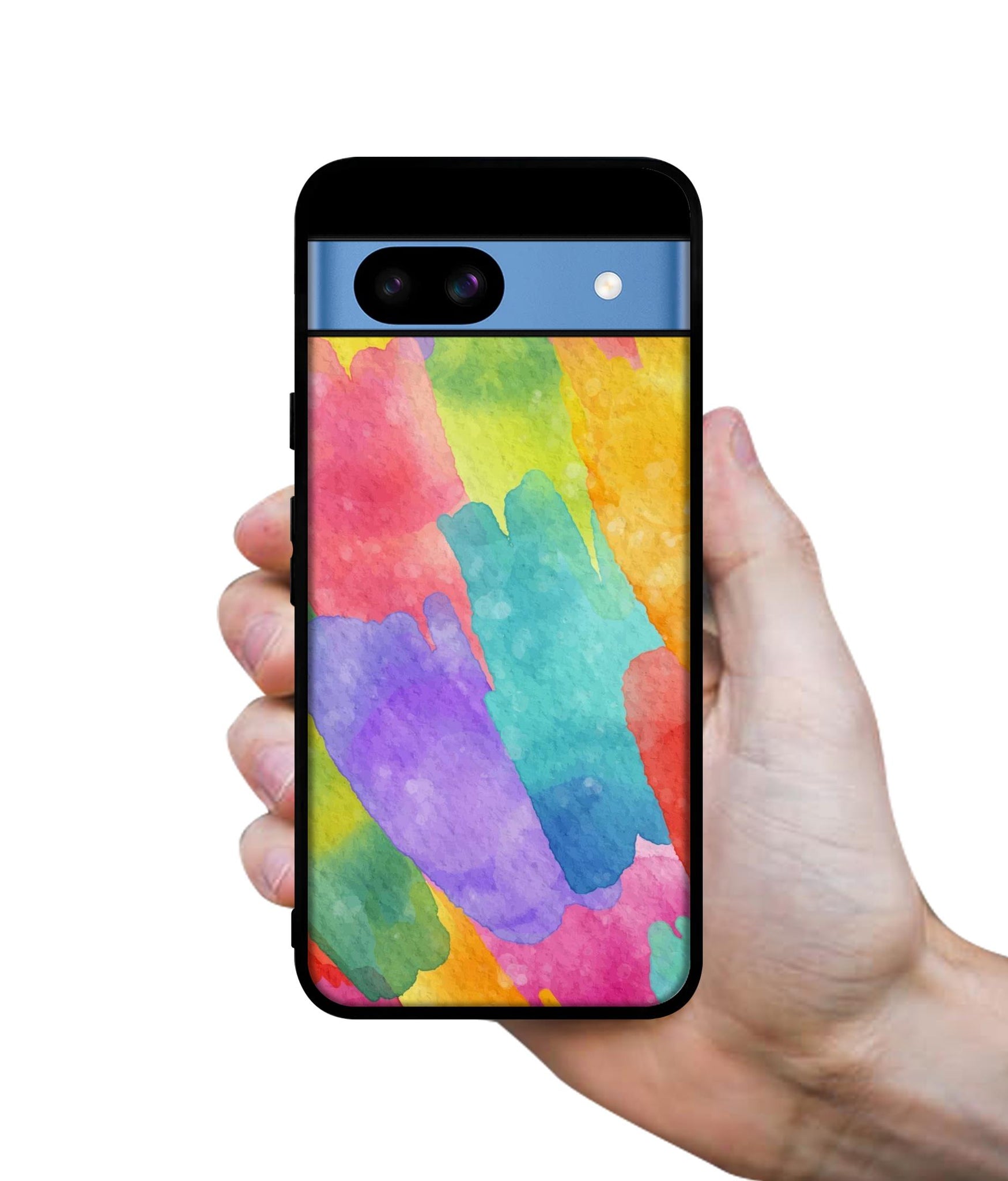 Water Paint Colorful Abstract Designer 2D Printed Back Case Cover for Google Pixel 8a 5G