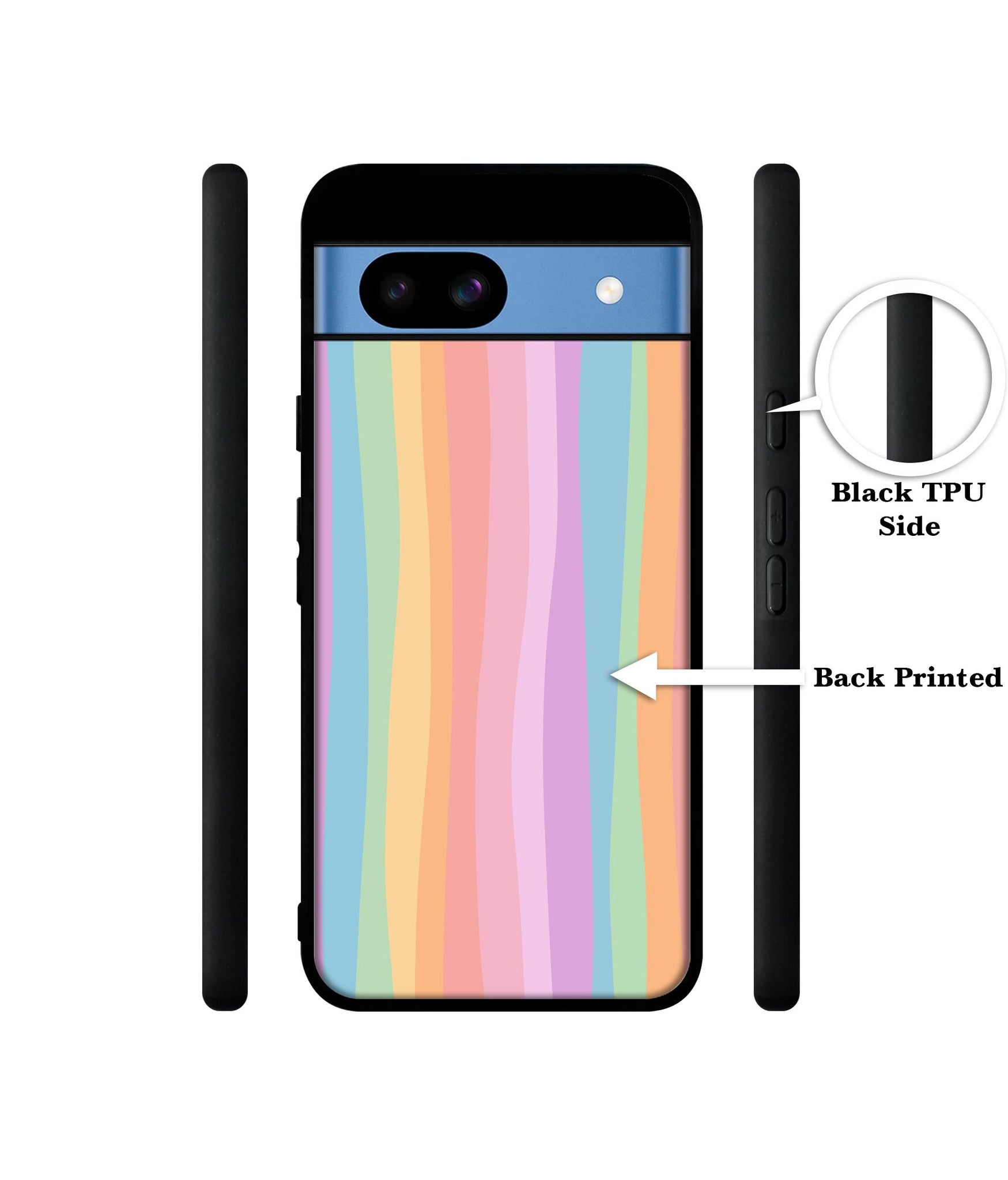 Cool Rainbow Designer 2D Printed Back Case Cover for Google Pixel 8a 5G