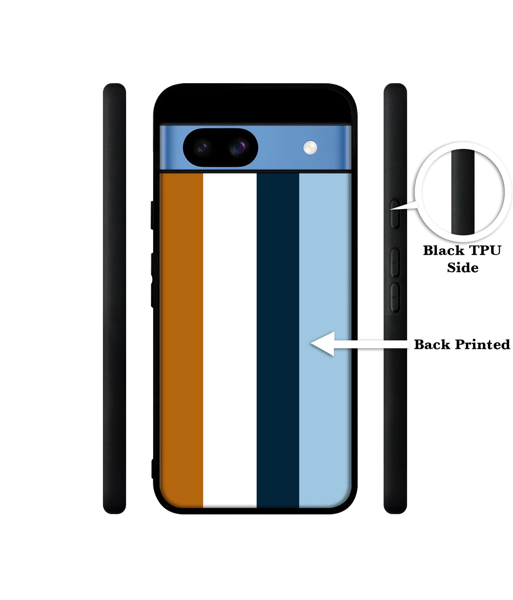 Color Stripes Designer 2D Printed Back Case Cover for Google Pixel 8a 5G