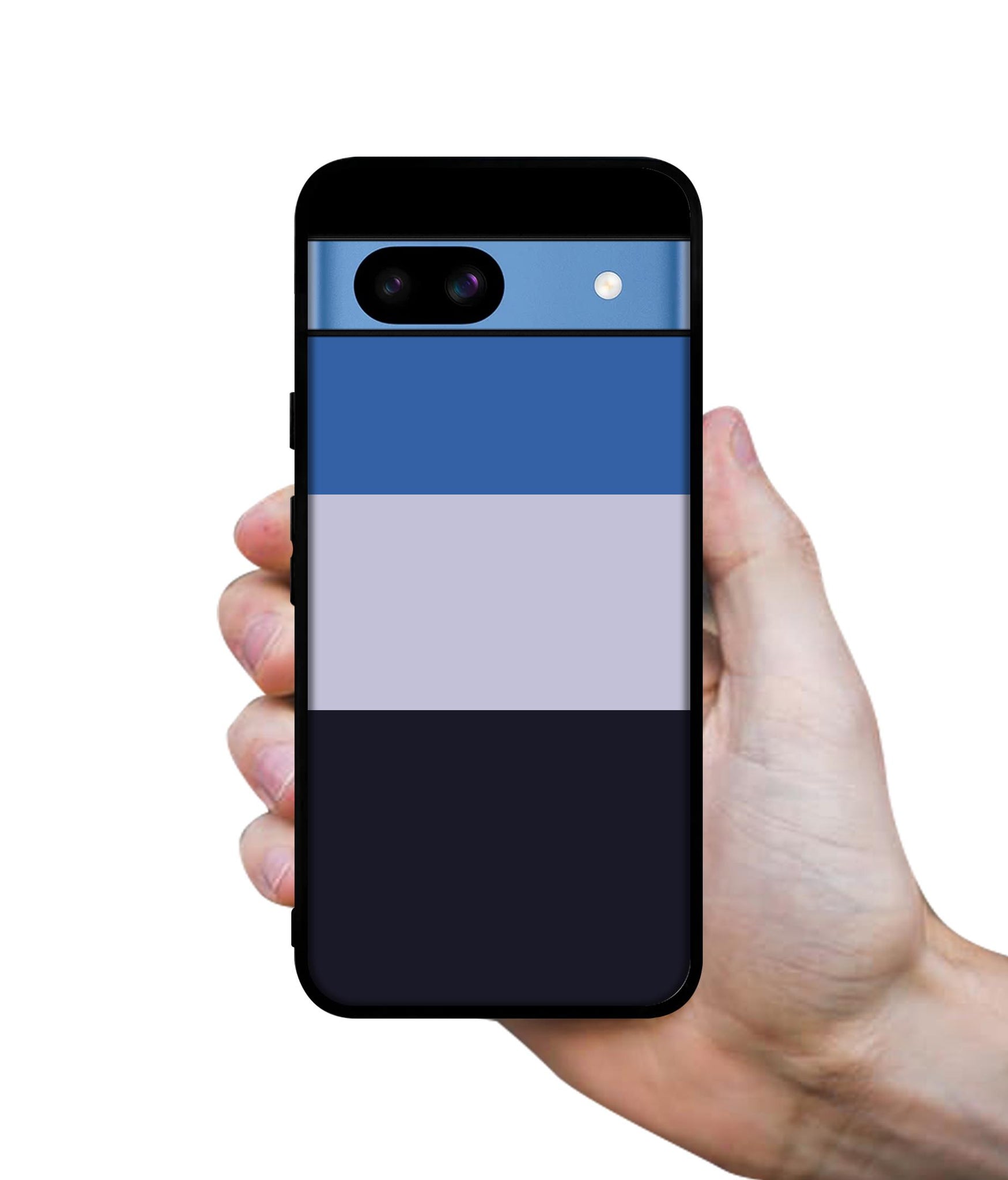 Three Color Stripes Designer 2D Printed Back Case Cover for Google Pixel 8a 5G