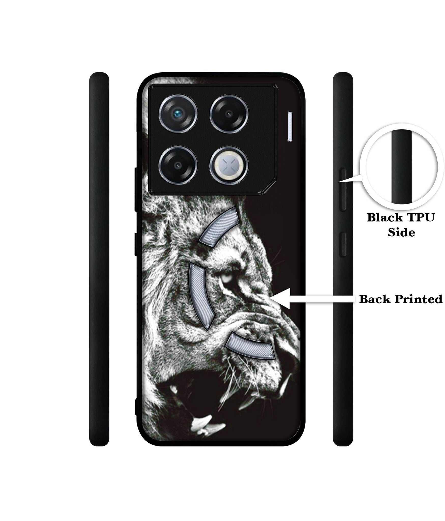 Angry Lion Designer 2D Printed Back Case Cover for Infinix GT 20 Pro 5G