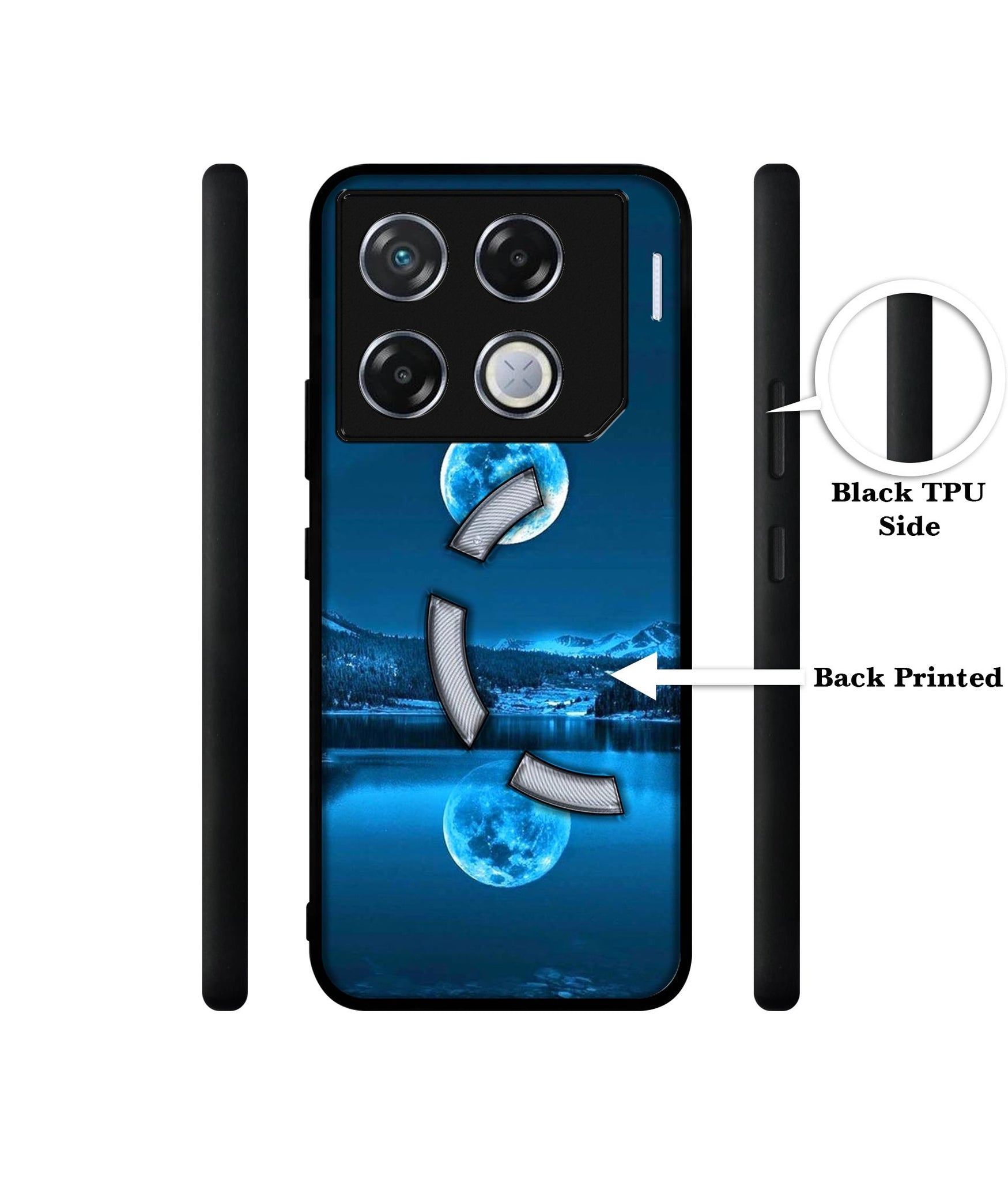 Awesome Moon Designer 2D Printed Back Case Cover for Infinix GT 20 Pro 5G