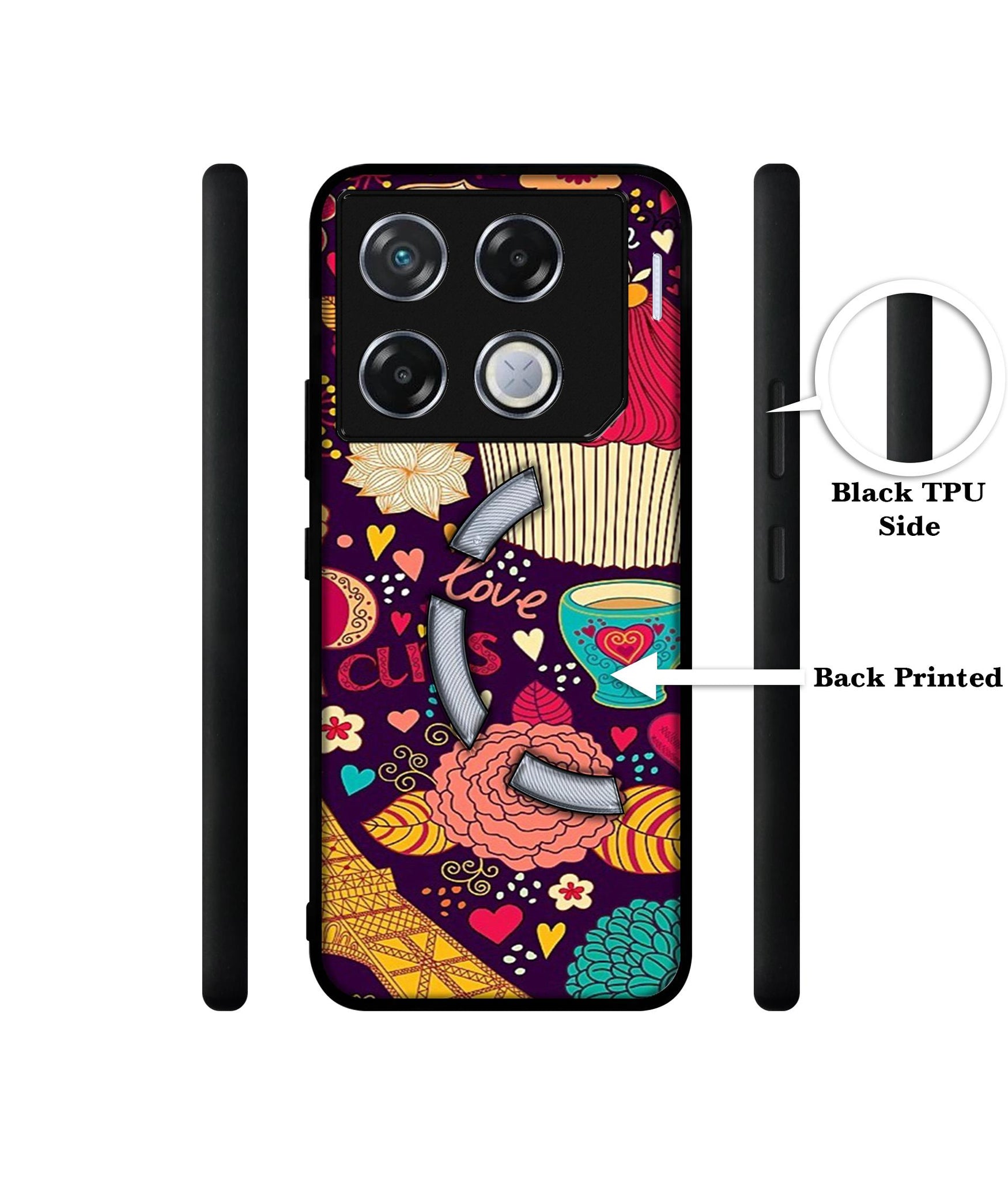 Paris Flower Love Designer 2D Printed Back Case Cover for Infinix GT 20 Pro 5G